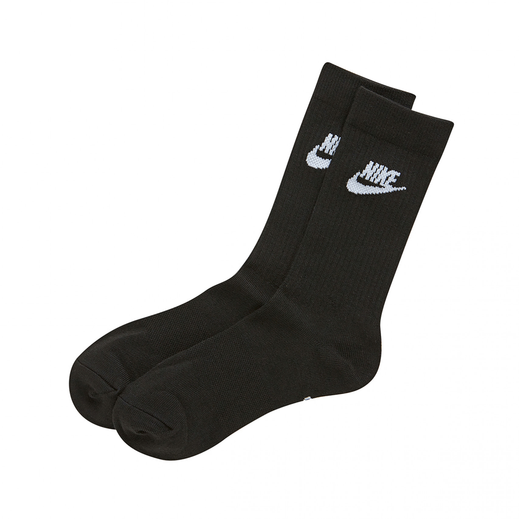 스포츠웨어 에브리데이 에센셜 크루 삭스 3팩 블랙 / DX5025-010