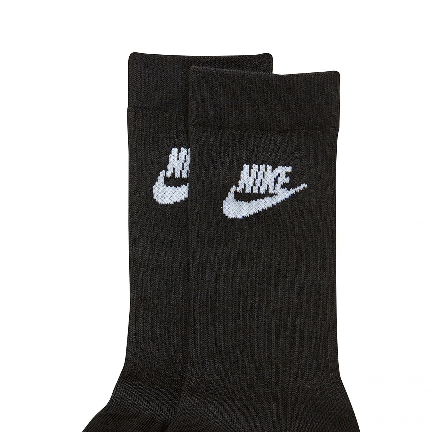 스포츠웨어 에브리데이 에센셜 크루 삭스 3팩 블랙 / DX5025-010