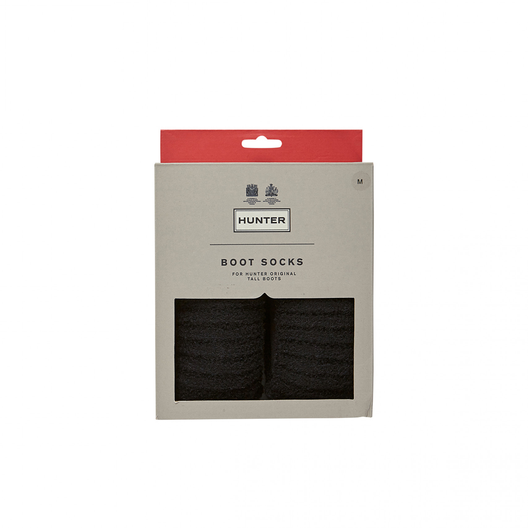 헌터 리시클레드 나일론 블렌드 커프 톨 부츠 삭스 블랙 / UAS3500RNB-BLK