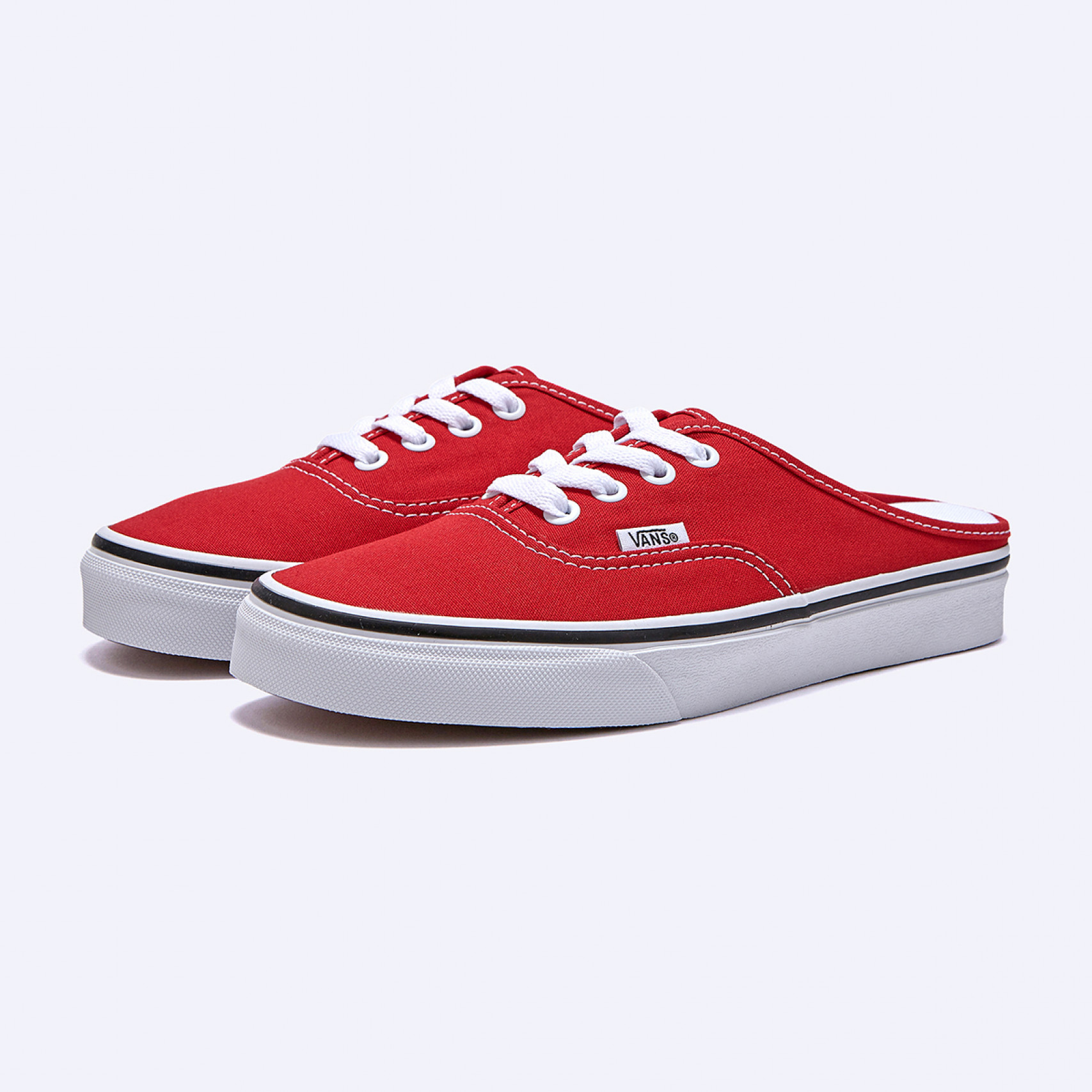 반스 어센틱 뮬 레이싱 레드 트루 화이트 / VN0A54F7JV61