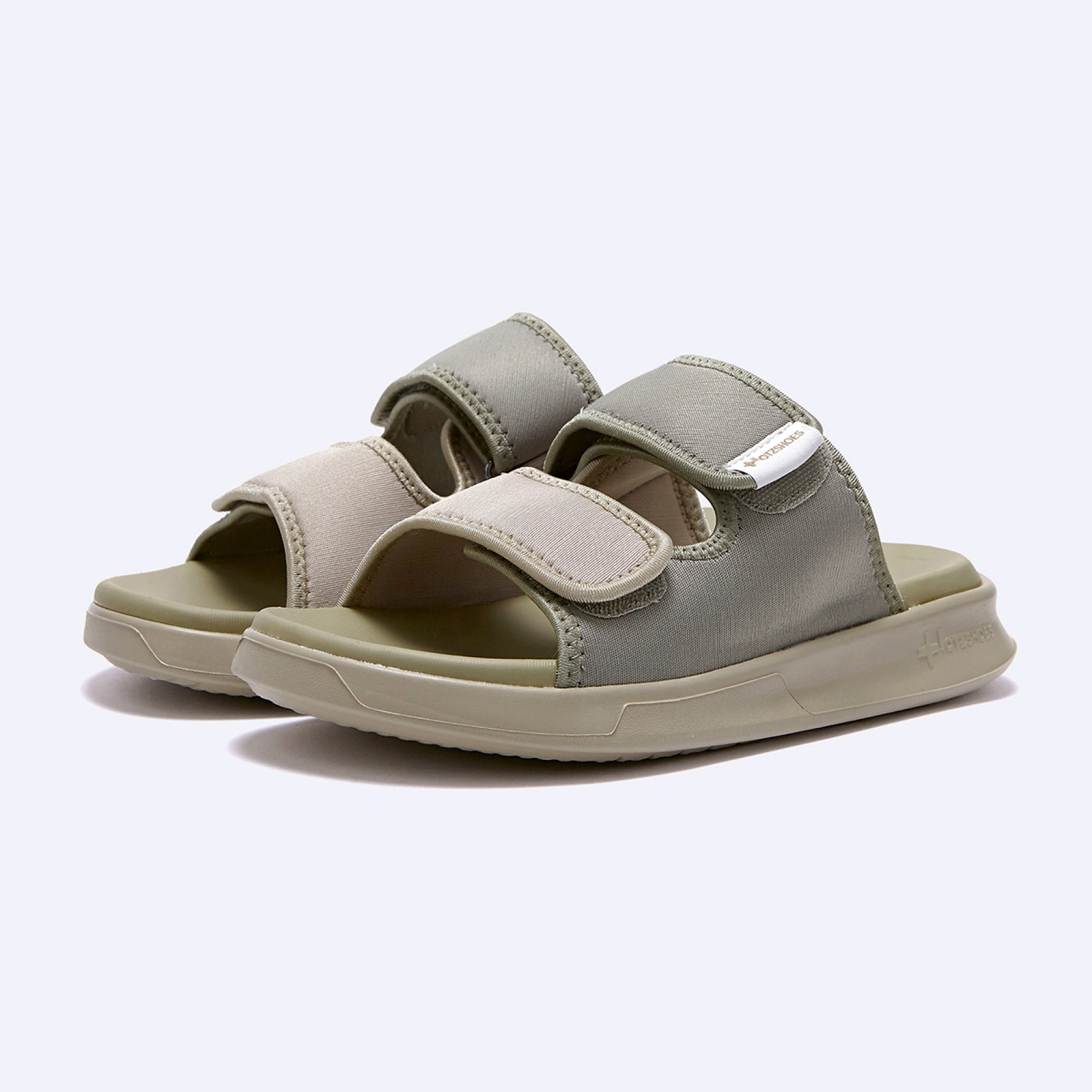 젤리 더블 라인 슬라이드 카키 / FLOTDA2U15