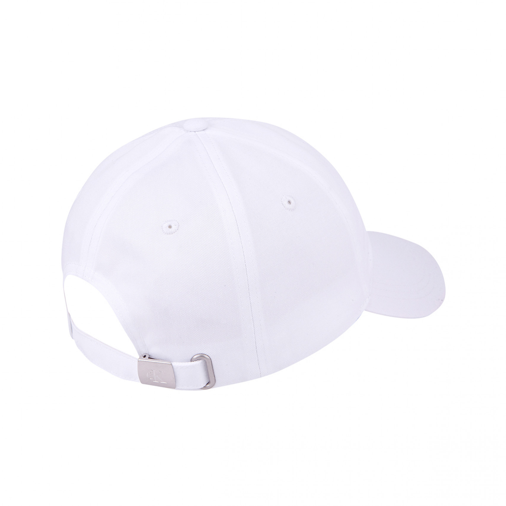 화이트 CKJ 모노그램 엠브로이더리 볼캡 / HX0263391