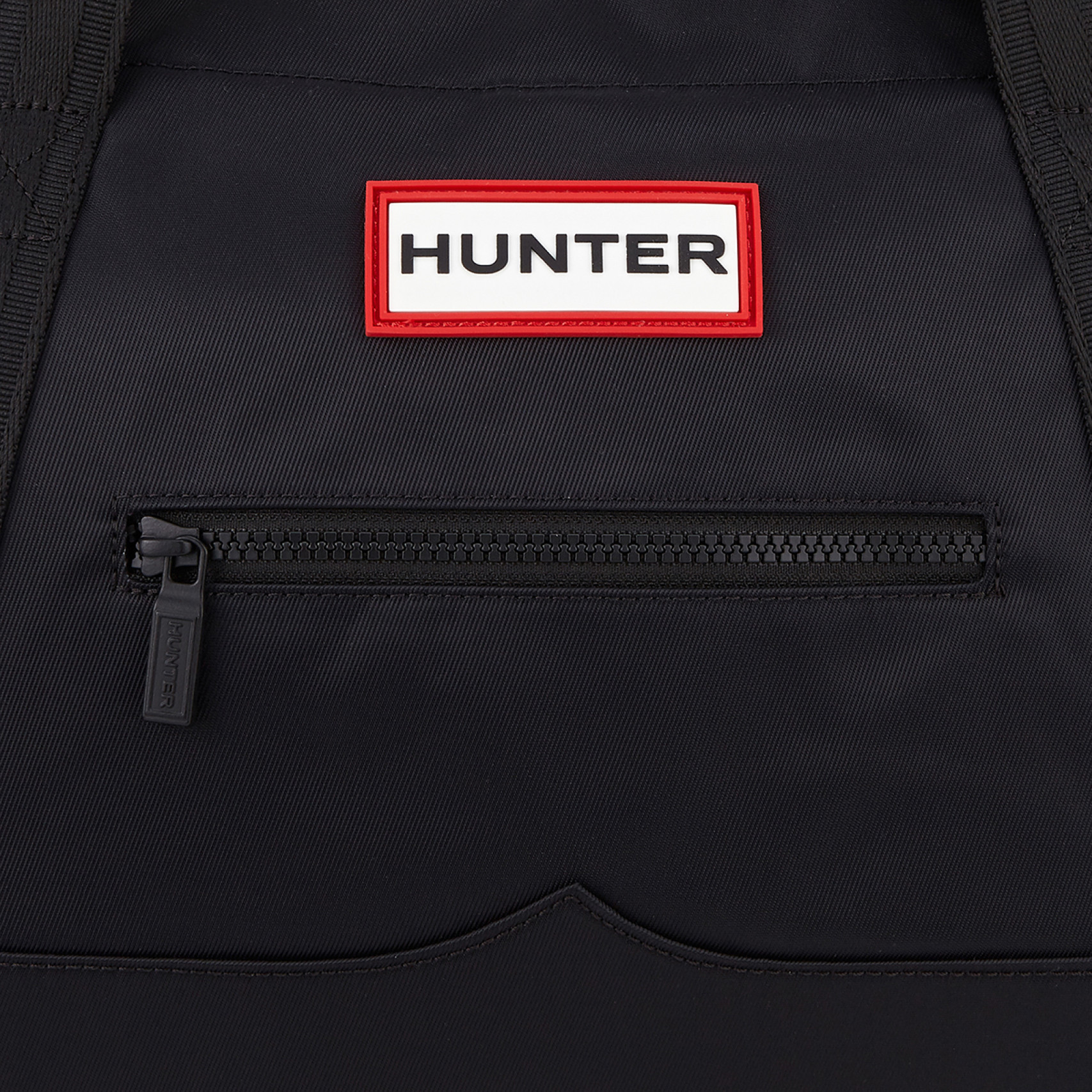 나일론 미디엄 탑 클립 토트 백 블랙 / UBS1201KBM-BLK