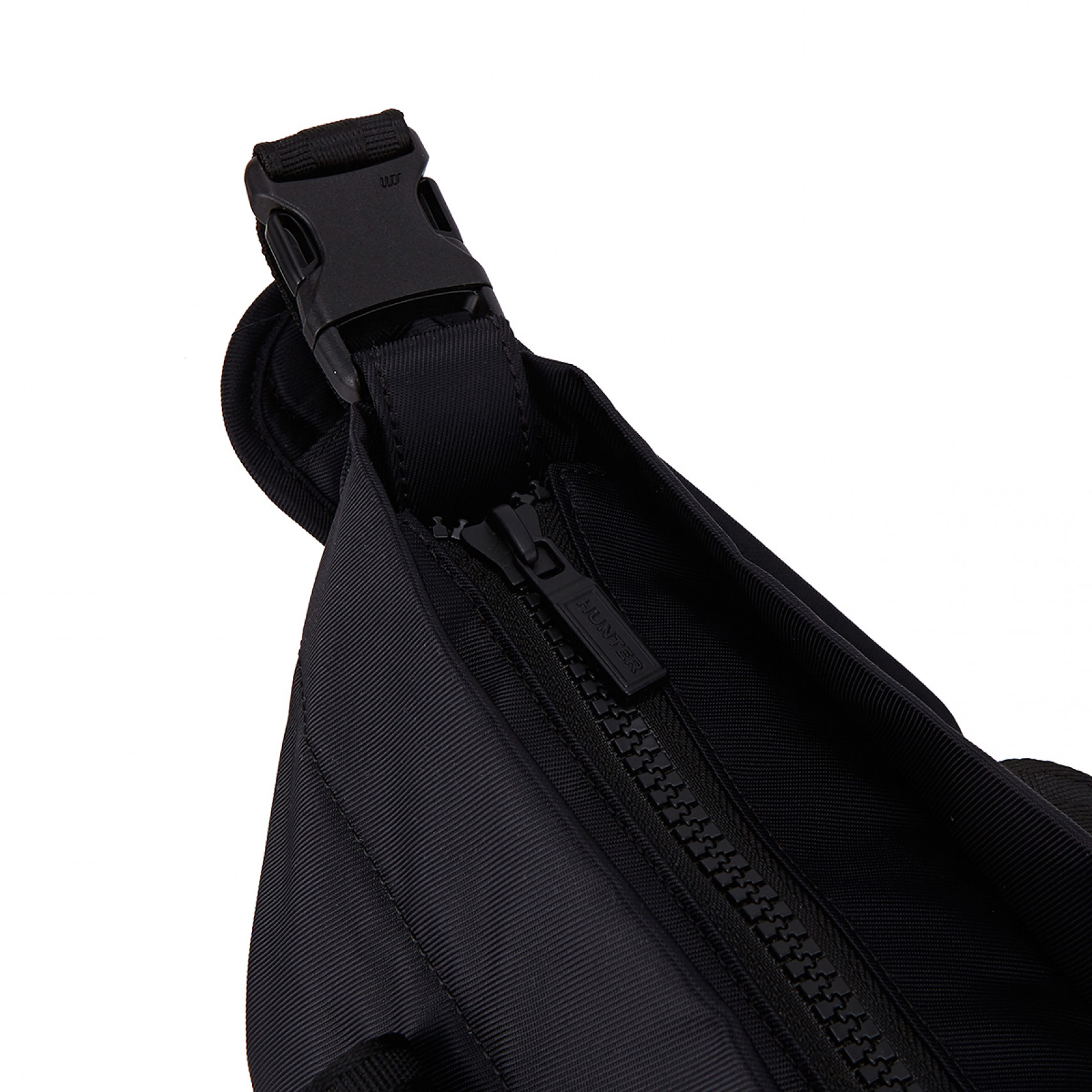 나일론 미디엄 탑 클립 토트 백 블랙 / UBS1201KBM-BLK