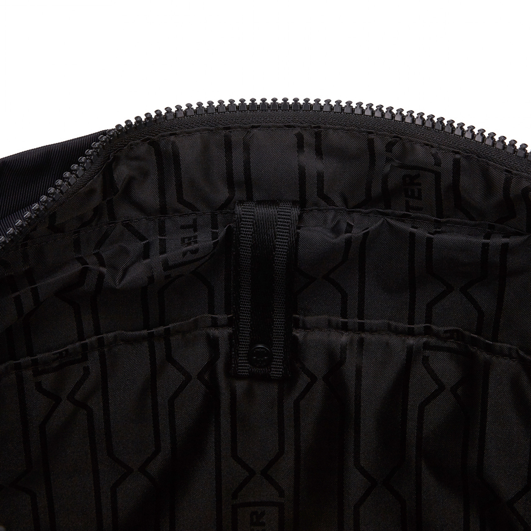 나일론 미디엄 탑 클립 토트 백 블랙 / UBS1201KBM-BLK