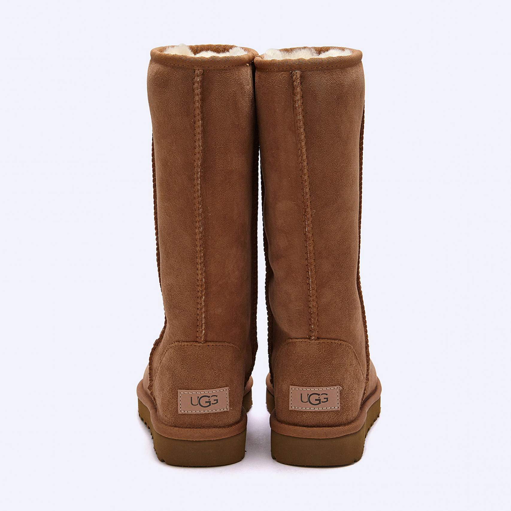 오버로크 스티치 롱 부츠 (클래식 톨 II) W 체스넛 / 1016224-CHE