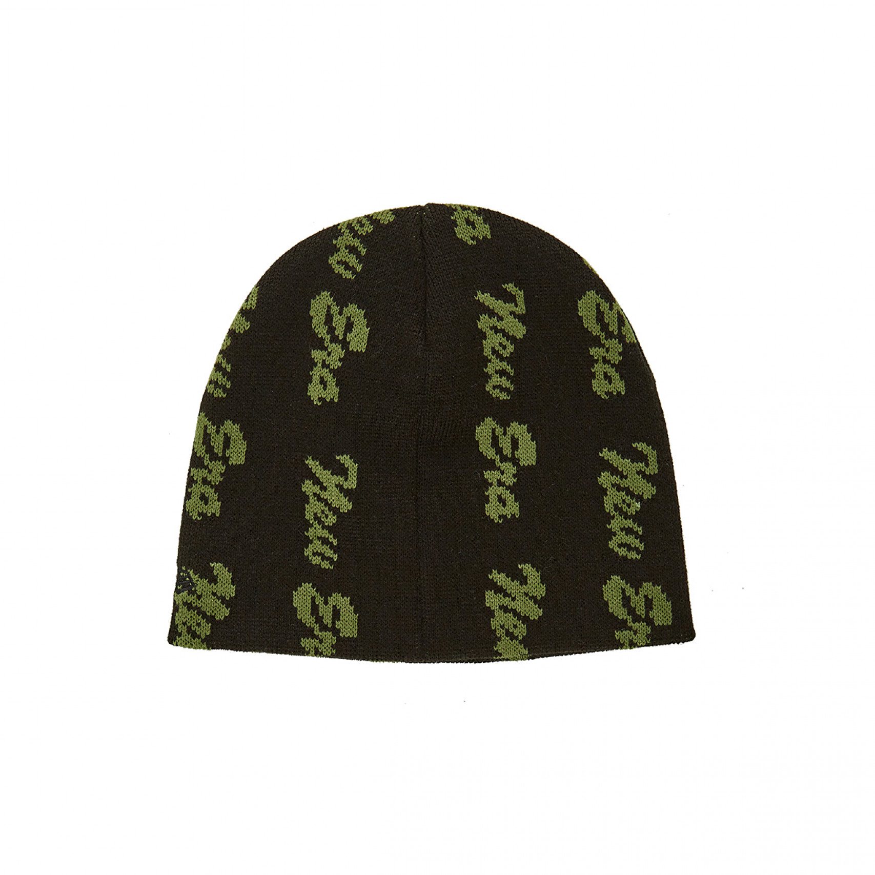 스크립트 자카드 올 오버 베이직 비니 블랙 / 13946846