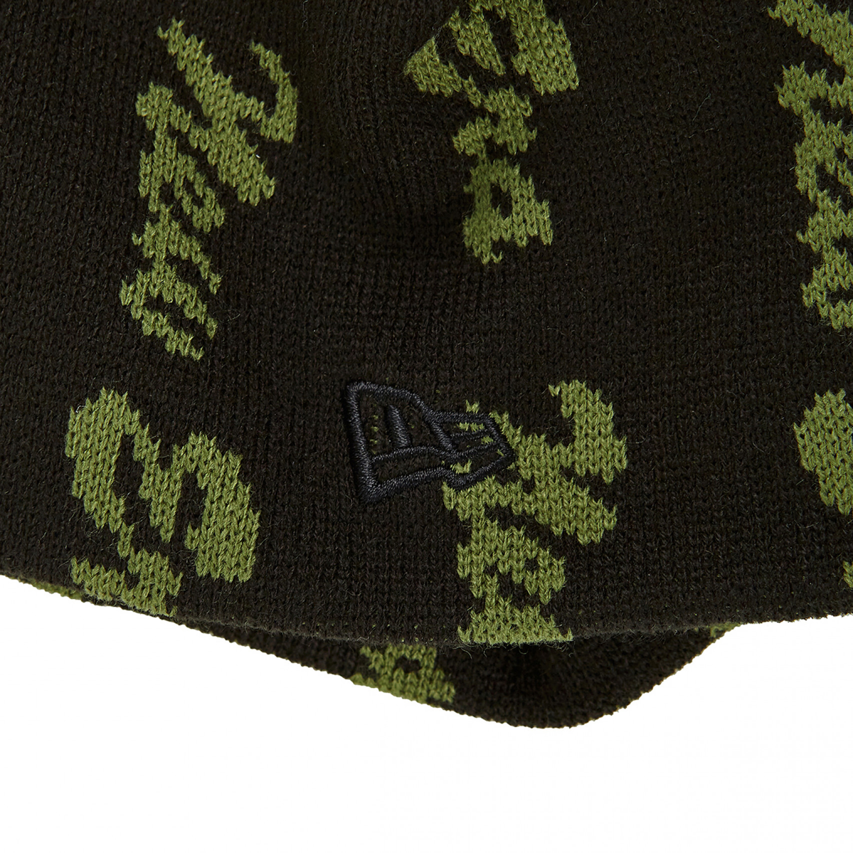 스크립트 자카드 올 오버 베이직 비니 블랙 / 13946846