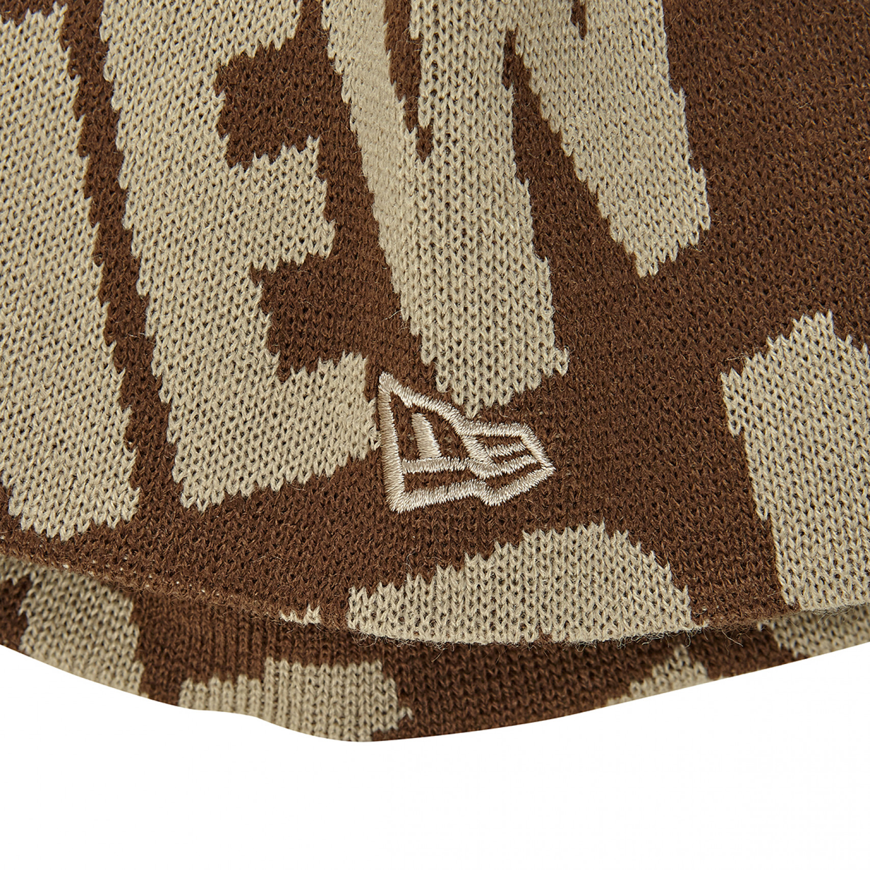 자카드 올 오버 베이직 비니 브라운 / 13946852