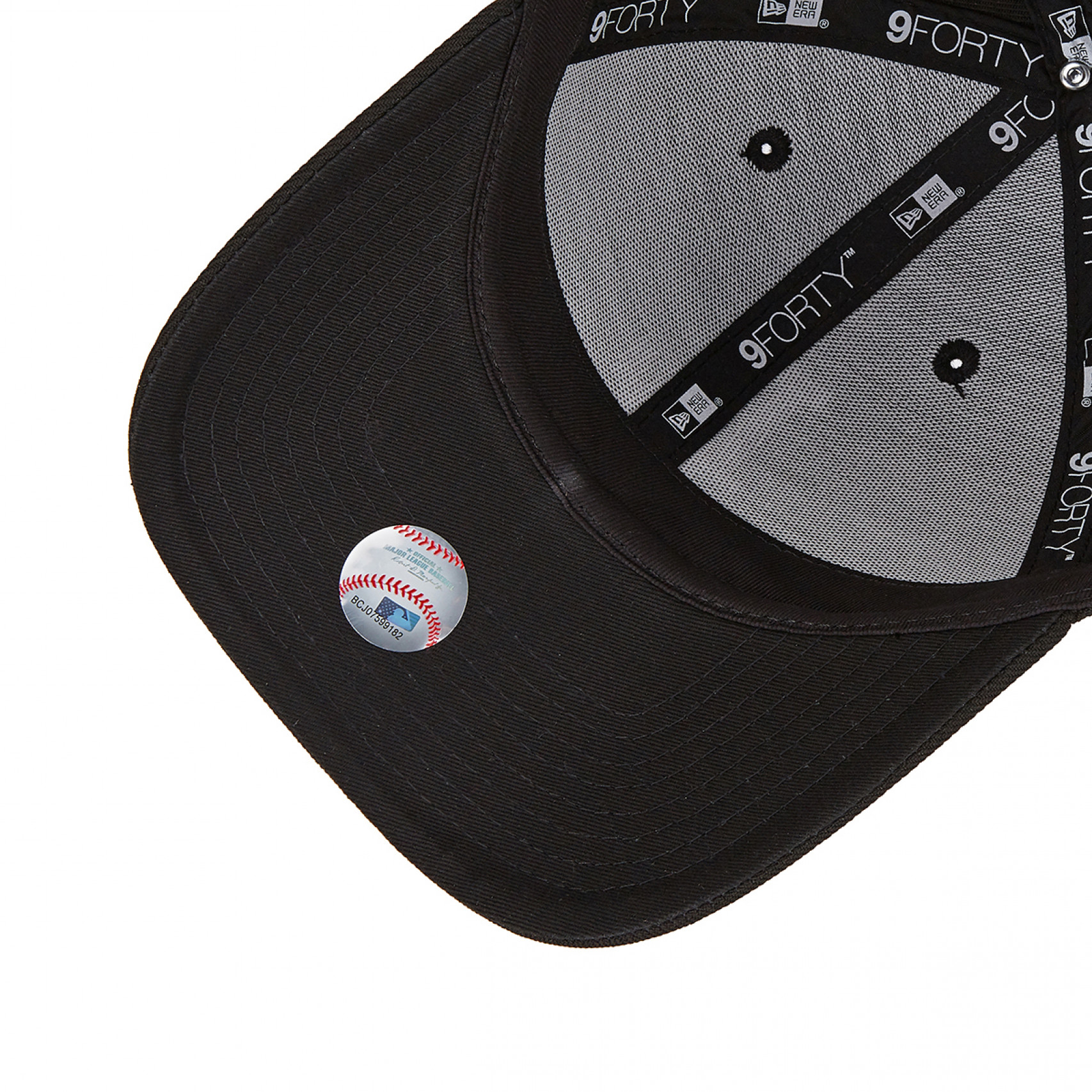 MLB 화이트 온 블랙 LA 다저스 볼캡 / 14205807