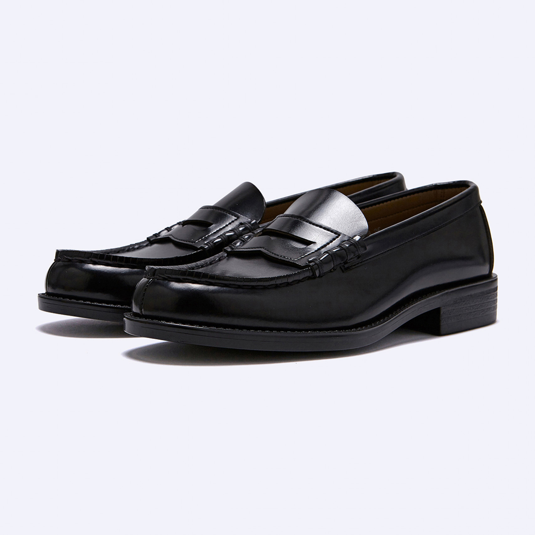 남성용 PU 페니로퍼 HS-6550 BLACK