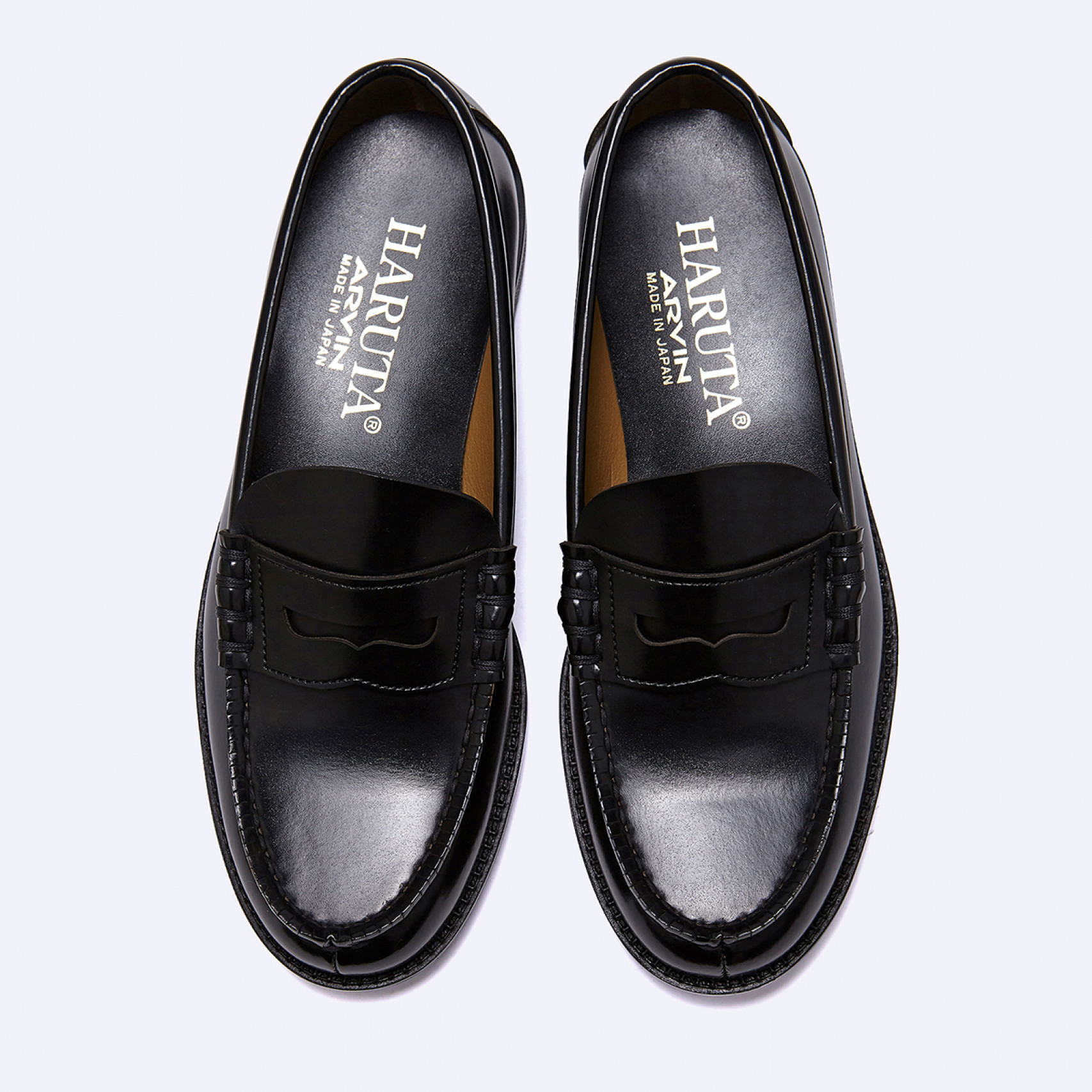 남성용 PU 페니로퍼 HS-6550 BLACK