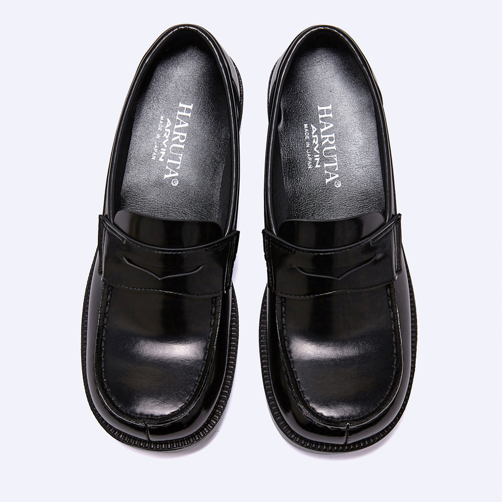 여성용 PU 스퀘어토 페니로퍼 HS-4900 BLACK