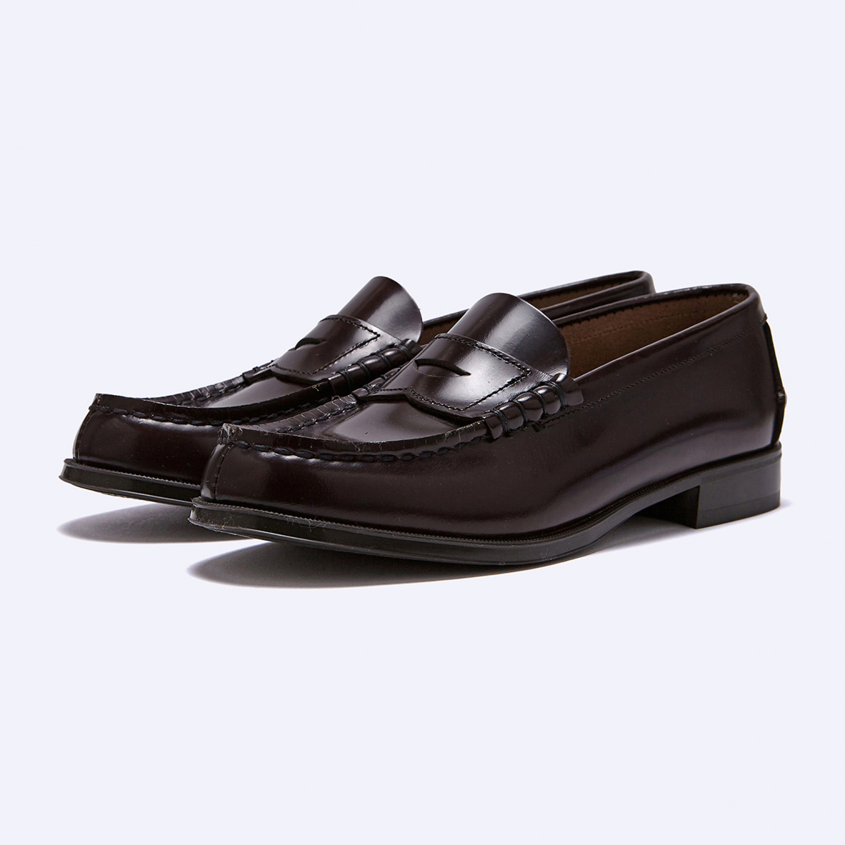 여성용 소가죽 페니로퍼 HS-304 BROWN