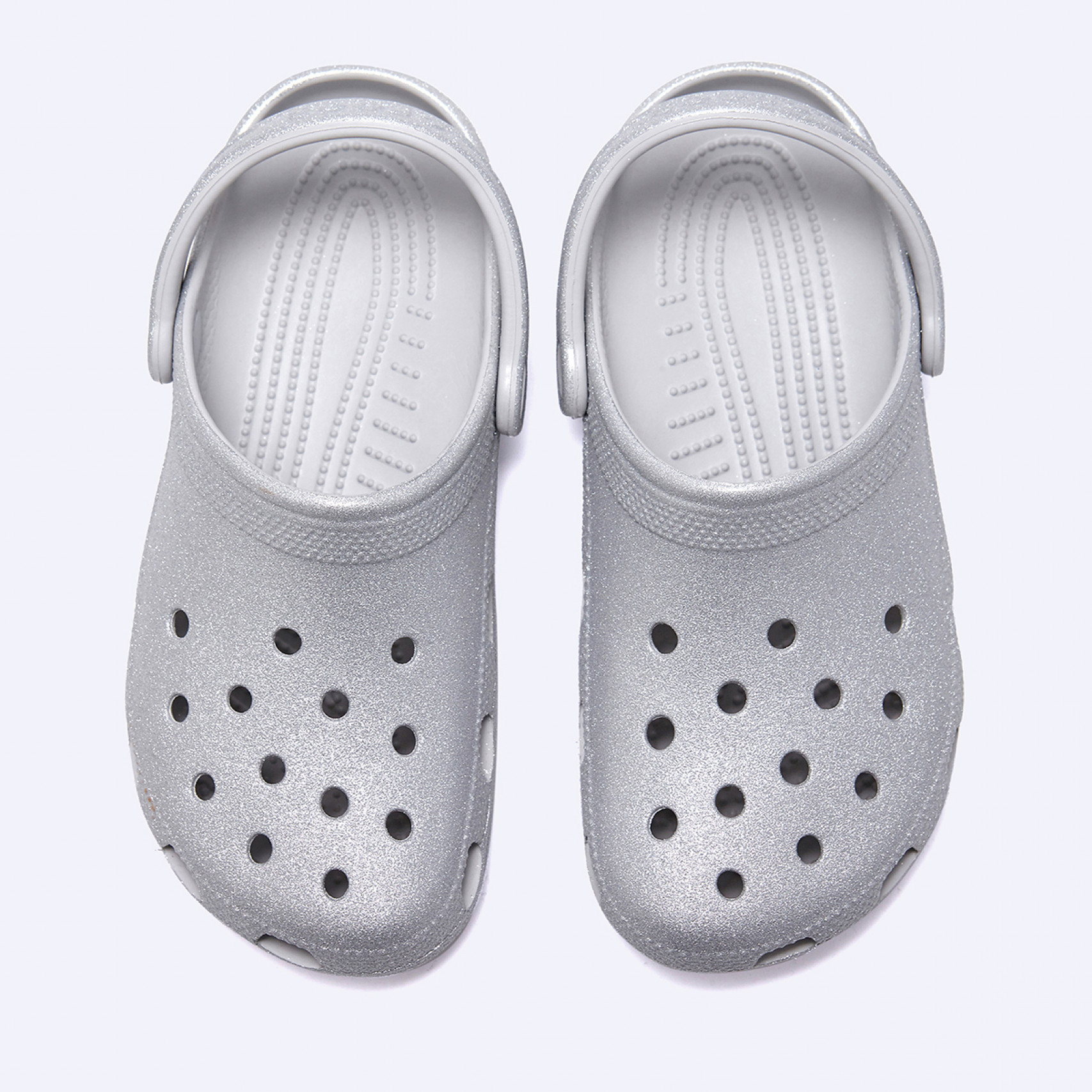 클래식 글리터 클로그 실버 / 205942-0IC