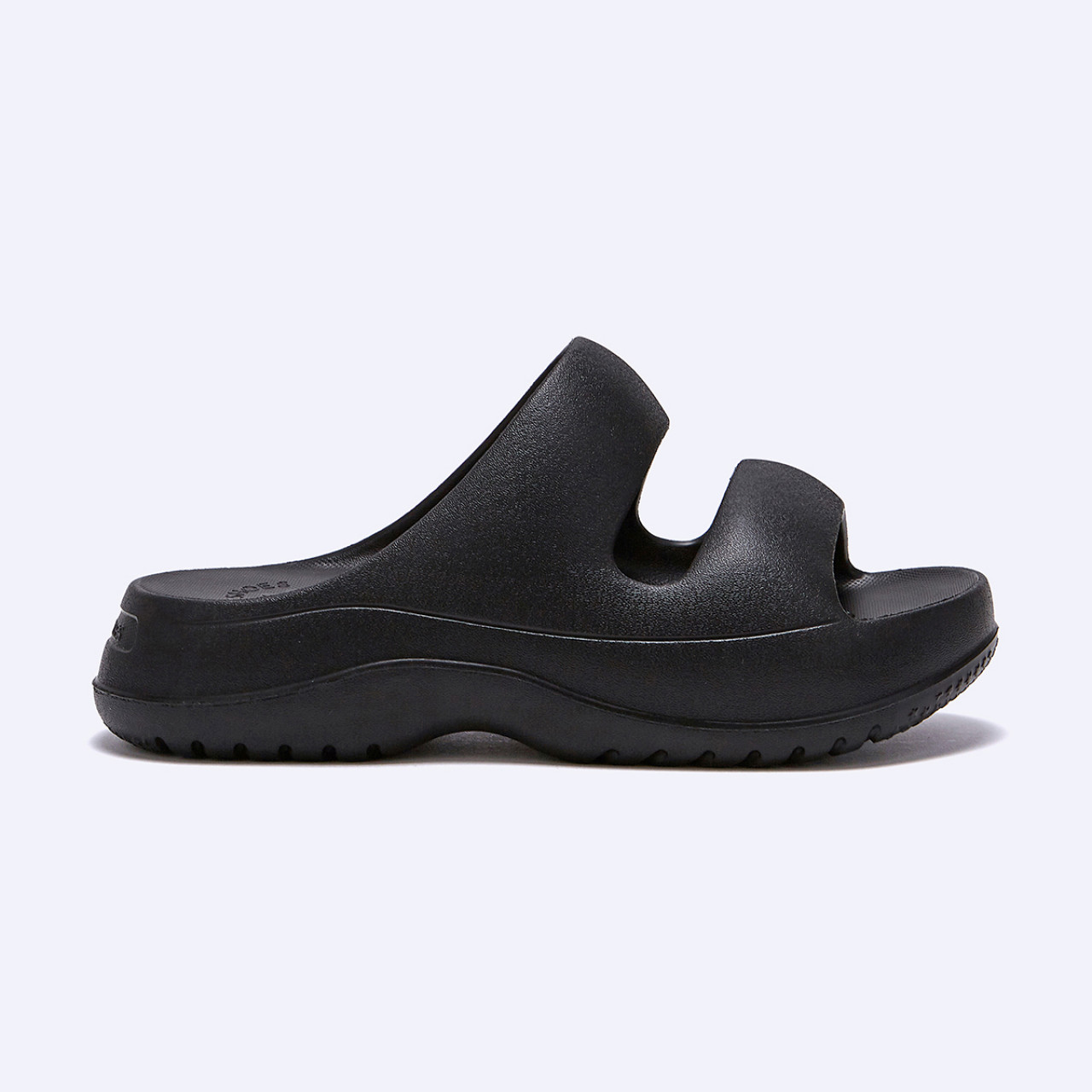 비들 플랫폼 투 스트랩 슬라이드 블랙 / FLOTES2U16