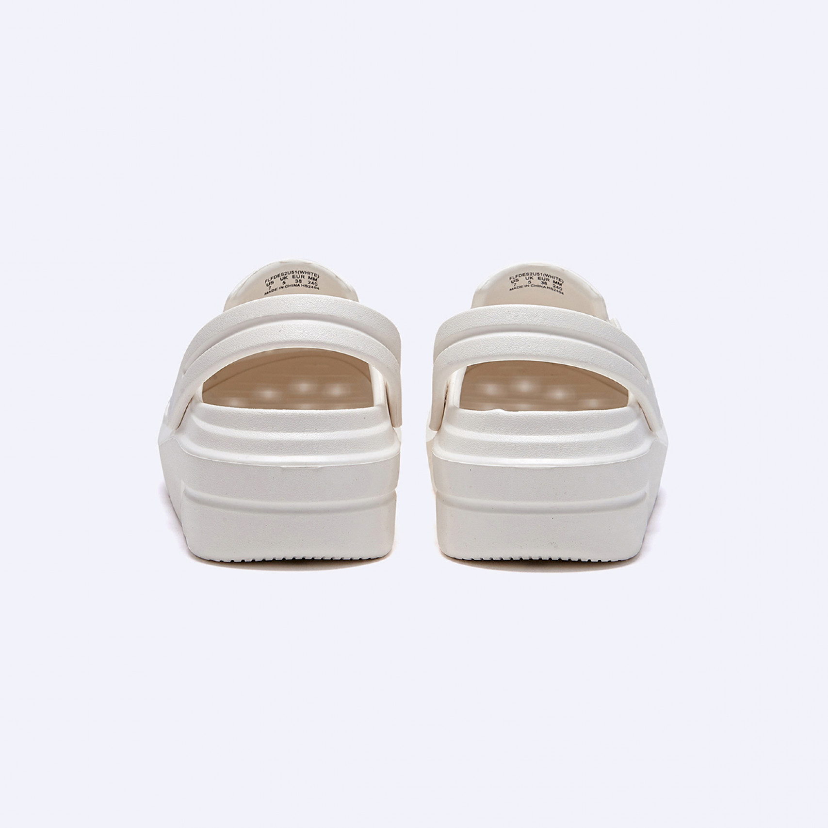 D Basic 쿠션 클로그 화이트 / FLFDES2U51