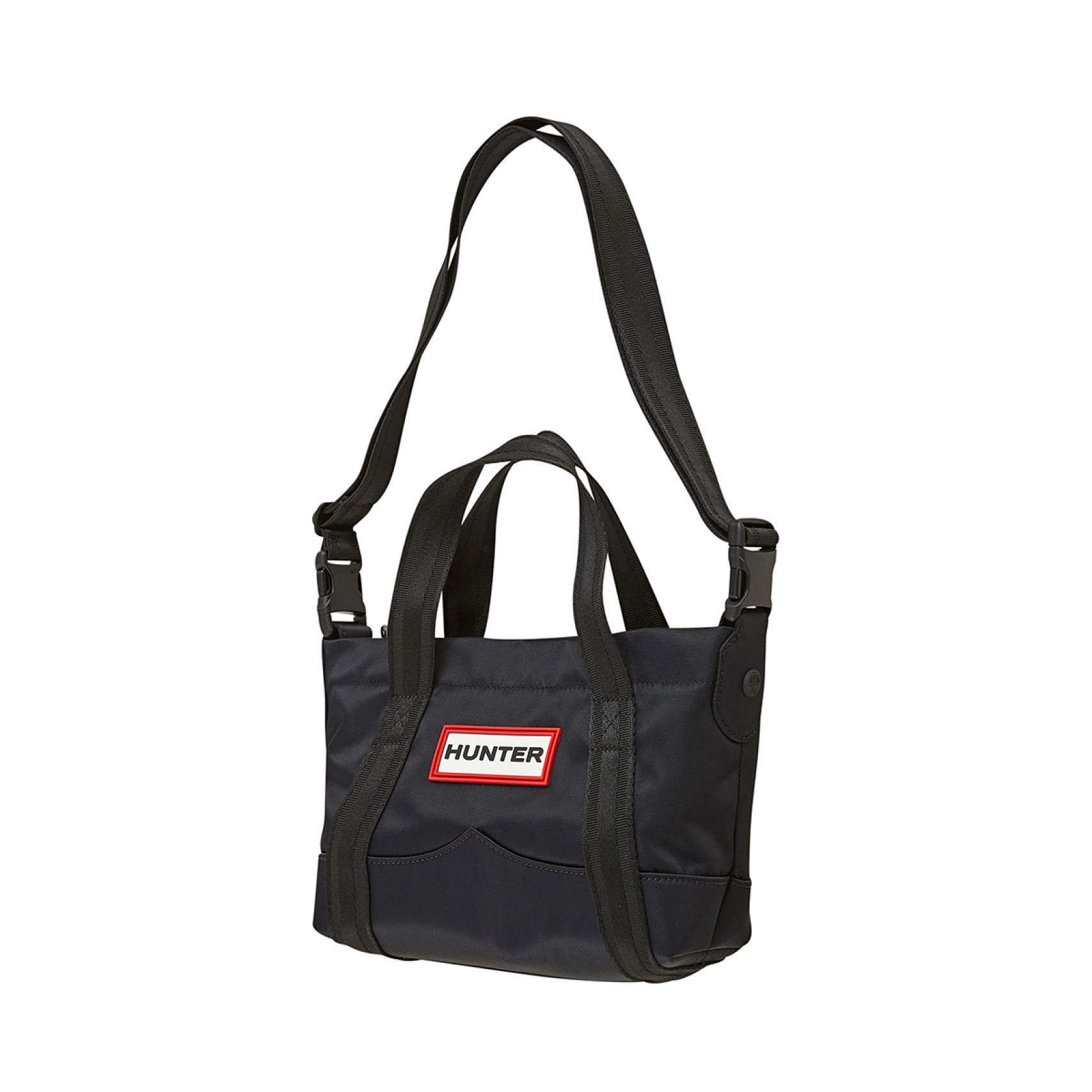 (공용) 나일론 탑클립 미니 토트백 블랙 / UBS1203KBMBLK