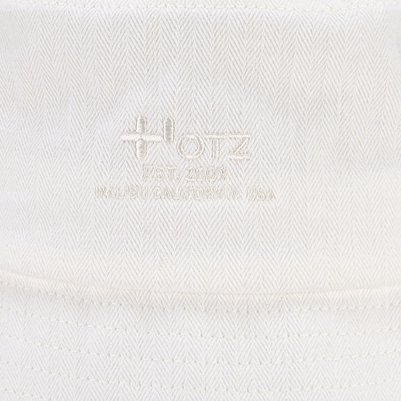 레터링 버킷햇 화이트 / FLOTES2C03