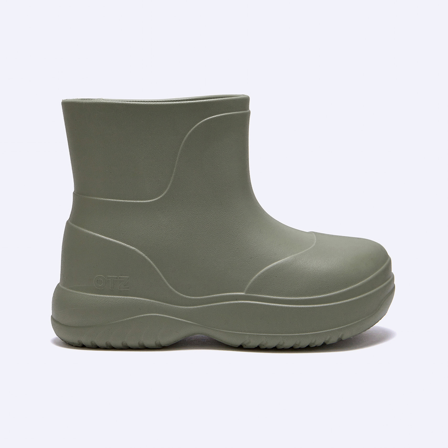 비들 플랫폼 레인부츠 숏 카키 / FLOTES2U22