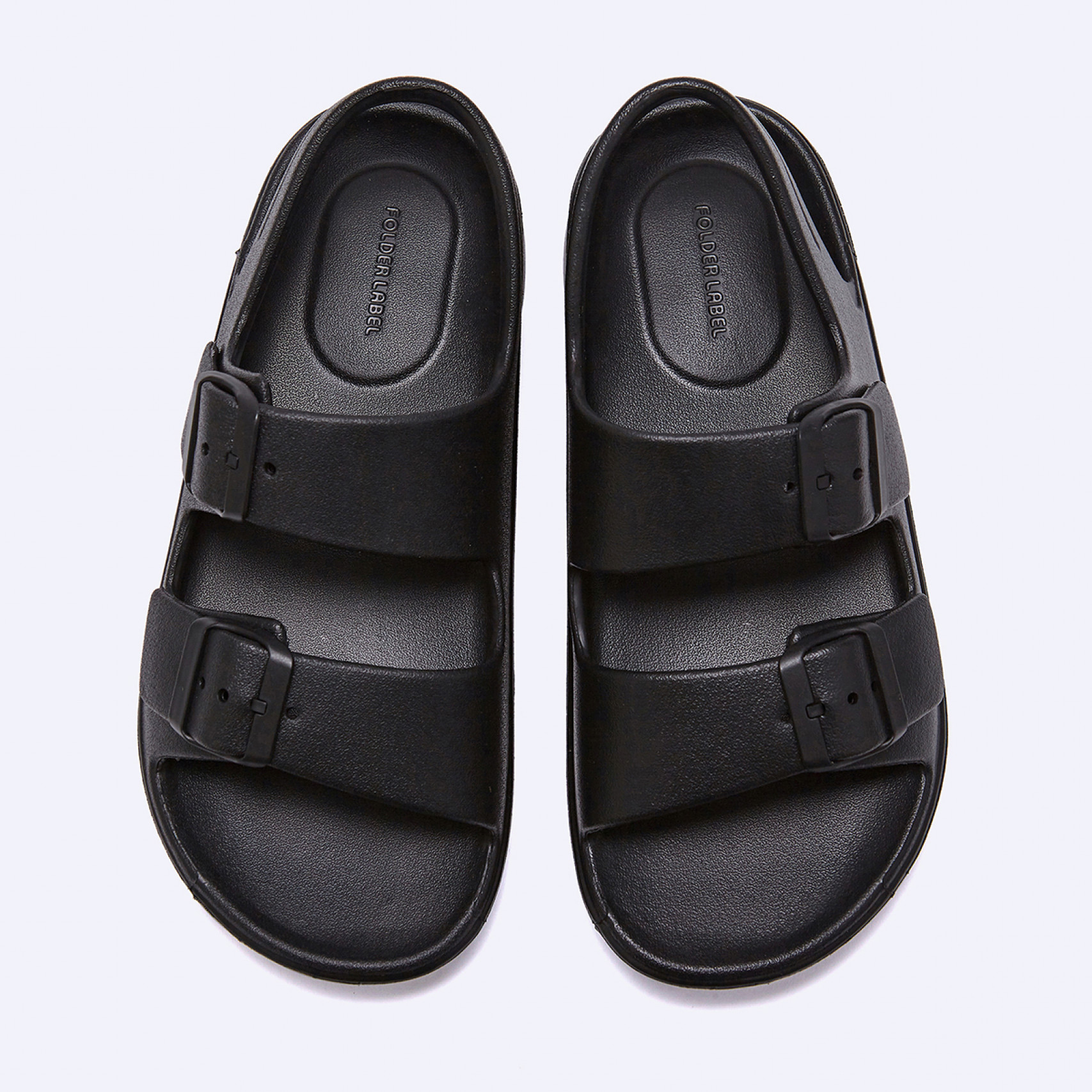 D Basic 쿠션 더블 샌들 블랙 / FLFDES2U11