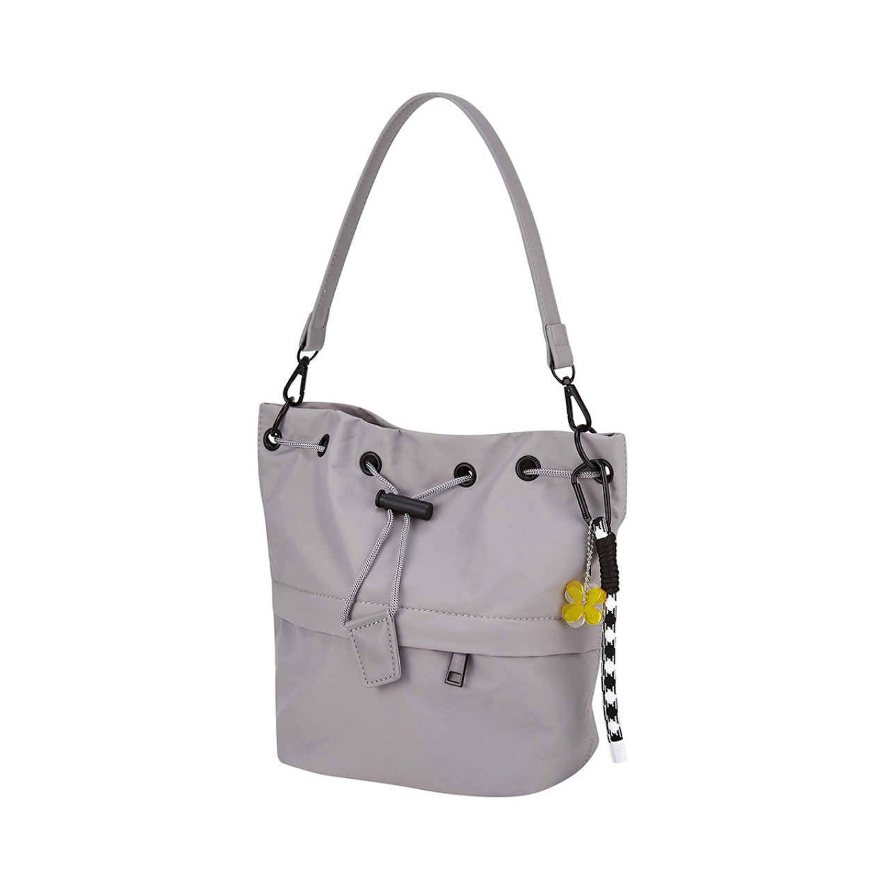 나일론 버킷백 L 그레이 / FLOTES2B05
