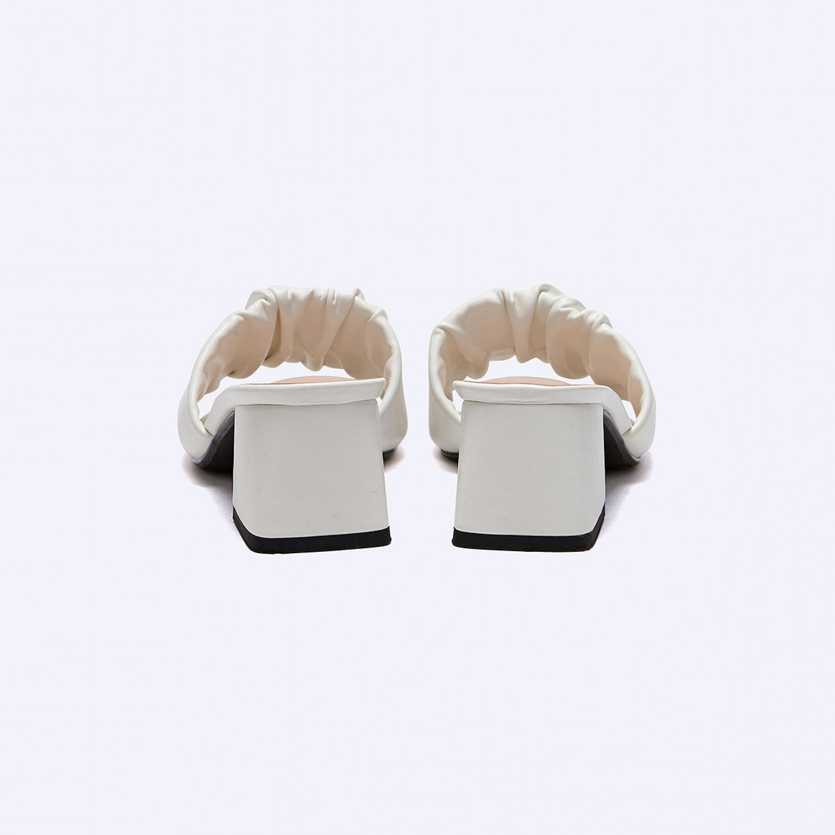 셔링 뮬 아이보리 5cm / FLPRES3W06