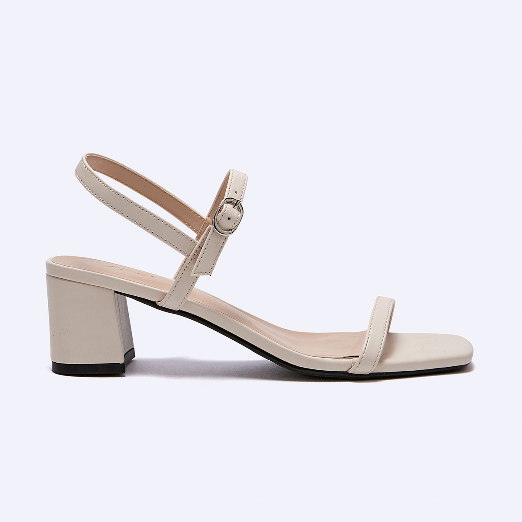 Two Strap 샌들 힐 아이보리 5cm / FLPRES3W02