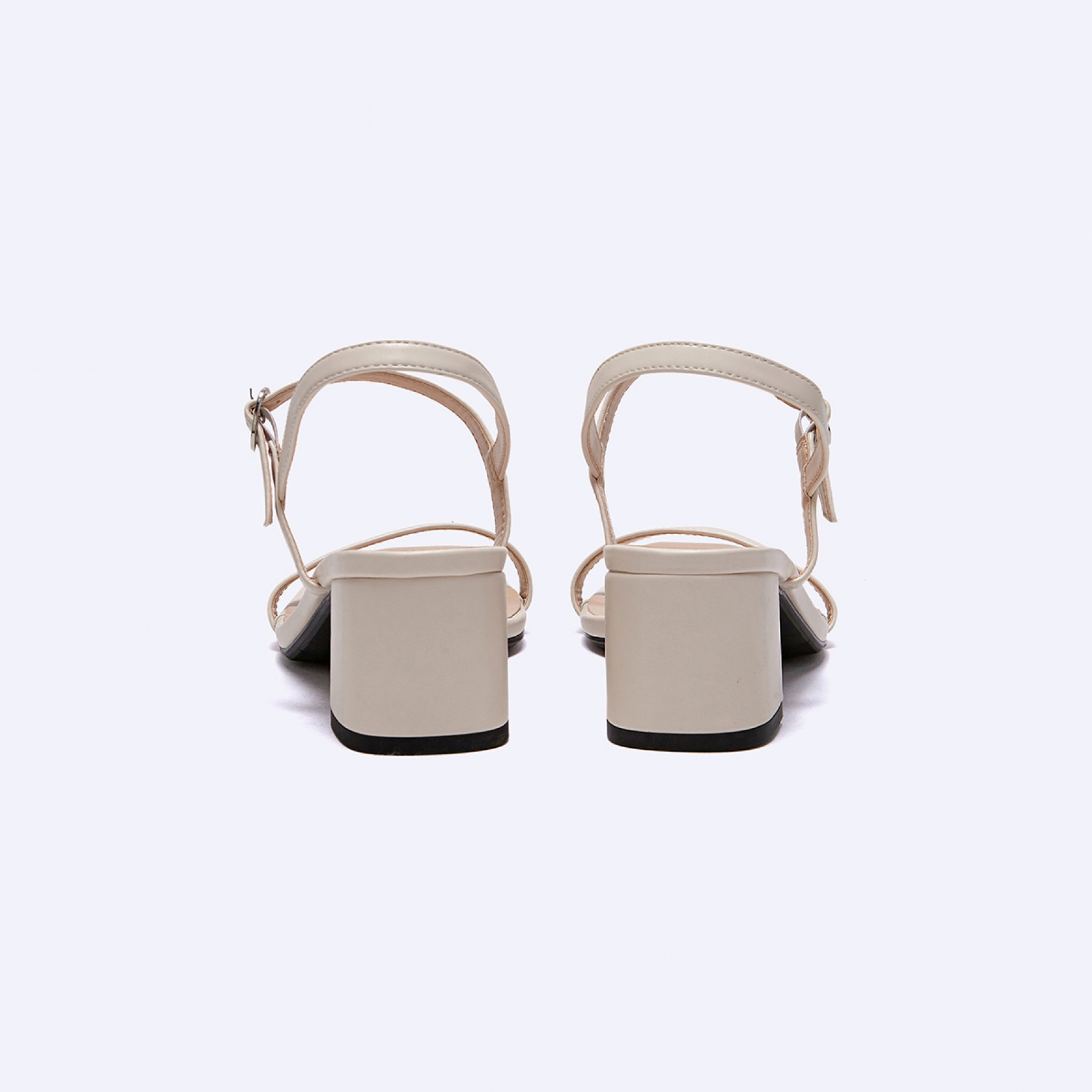 Two Strap 샌들 힐 아이보리 5cm / FLPRES3W02