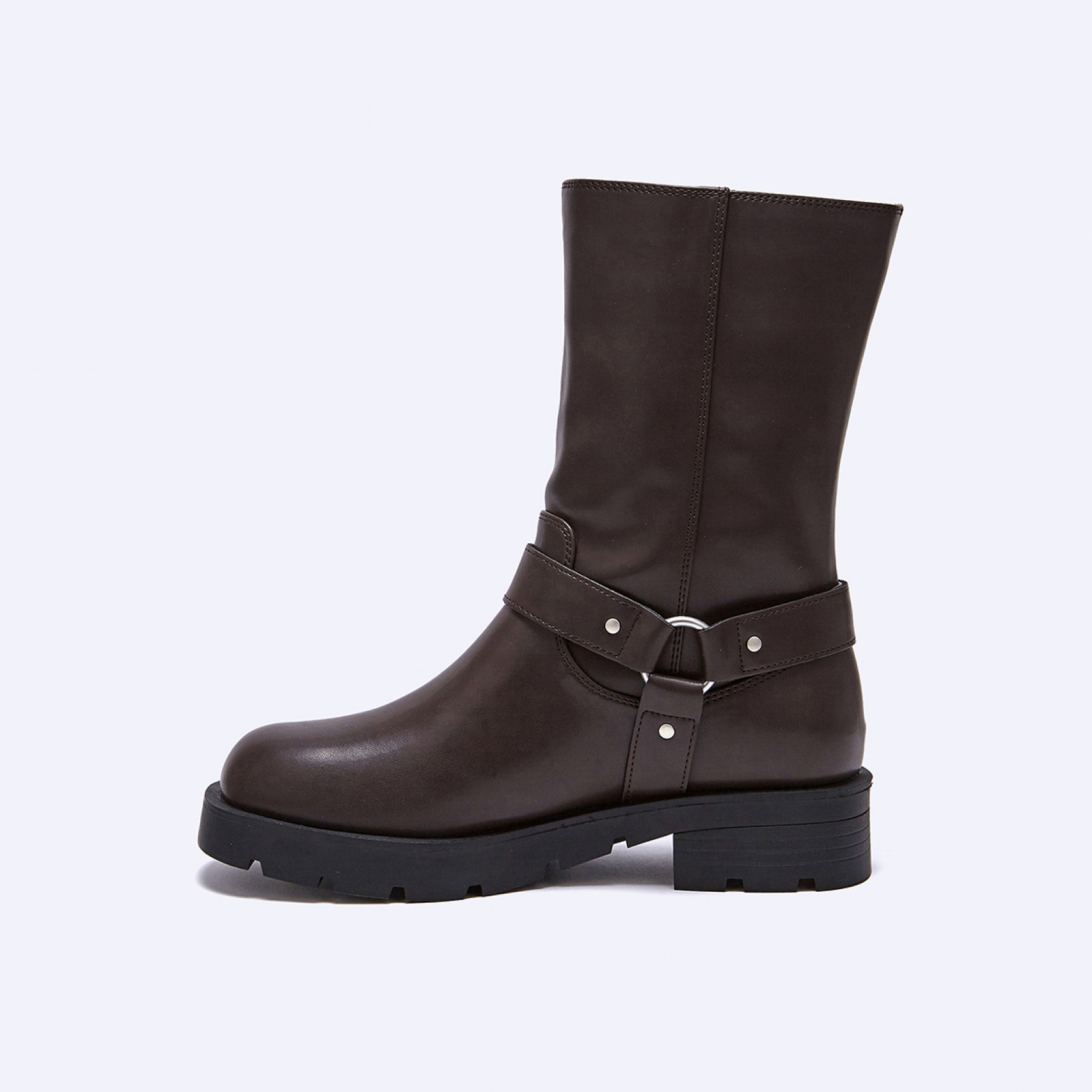 바이커 부츠 브라운 4cm / FLPREF3W09