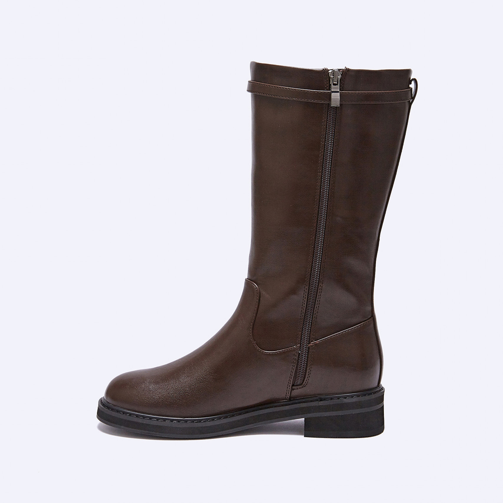 미들 부츠 브라운 4cm / FLPREF3W06