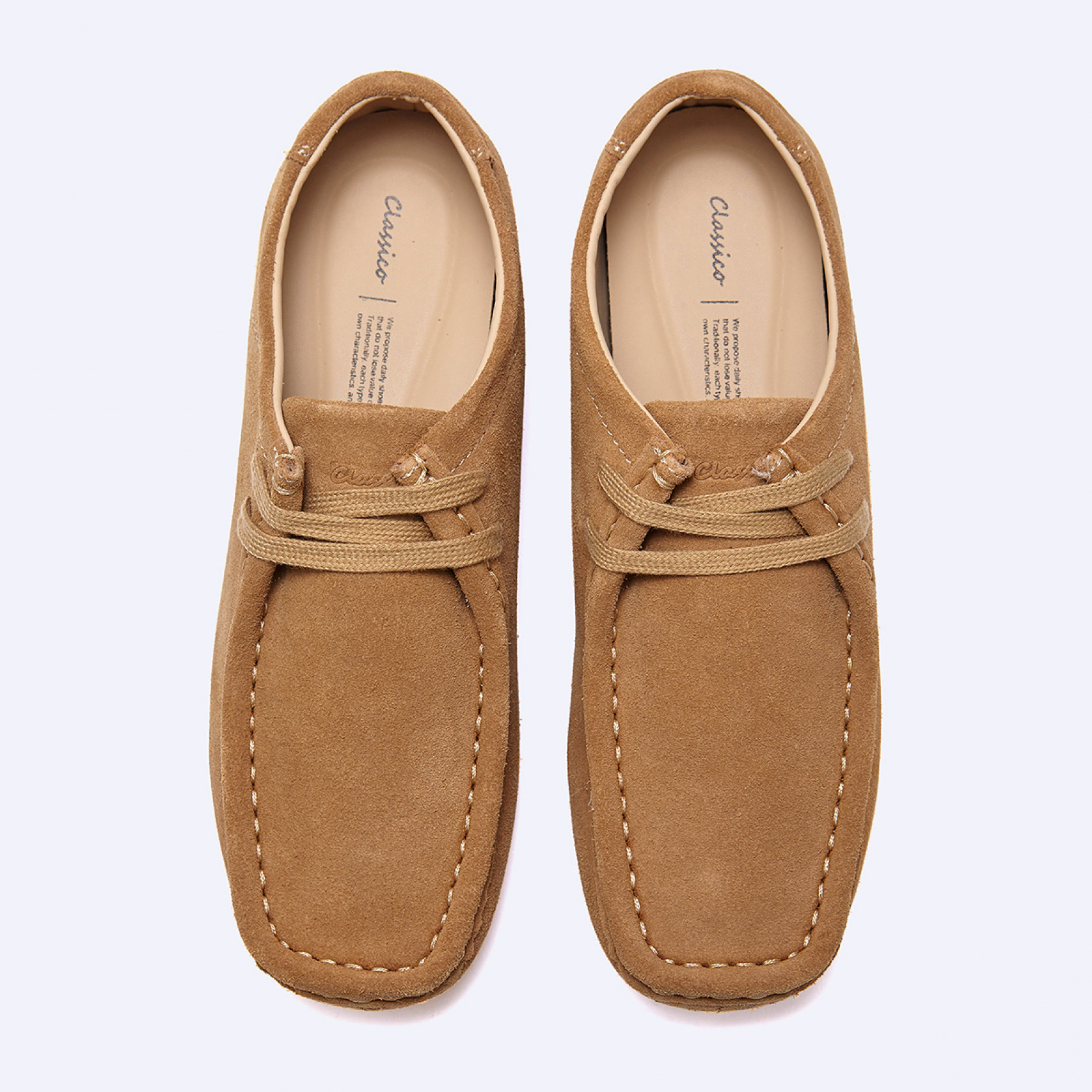 소가죽 4cm 클라비 모카신 카멜 / FLCCEA3U23