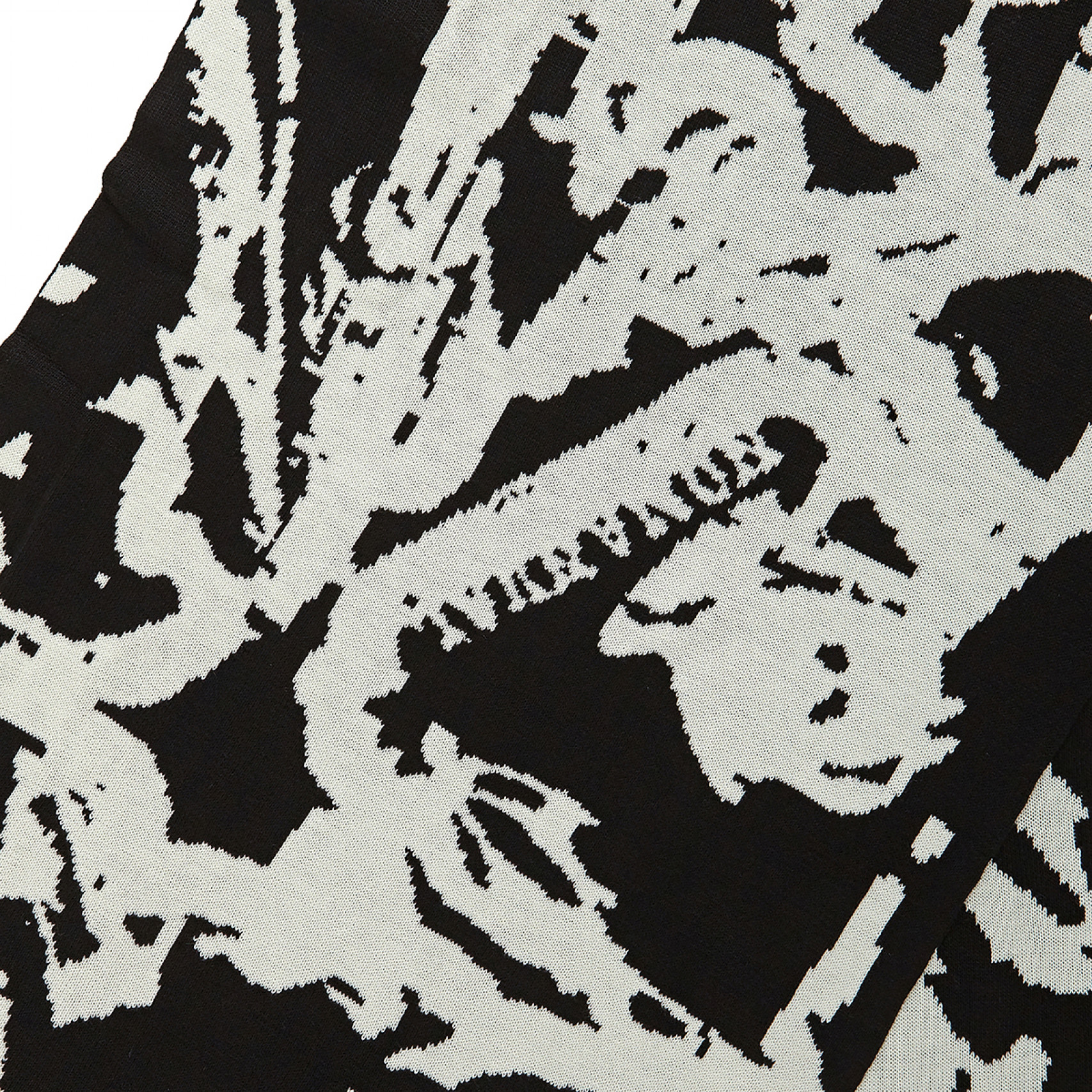 N.S JACQUARD MUFFLER - WHITE / NM65AC04M1