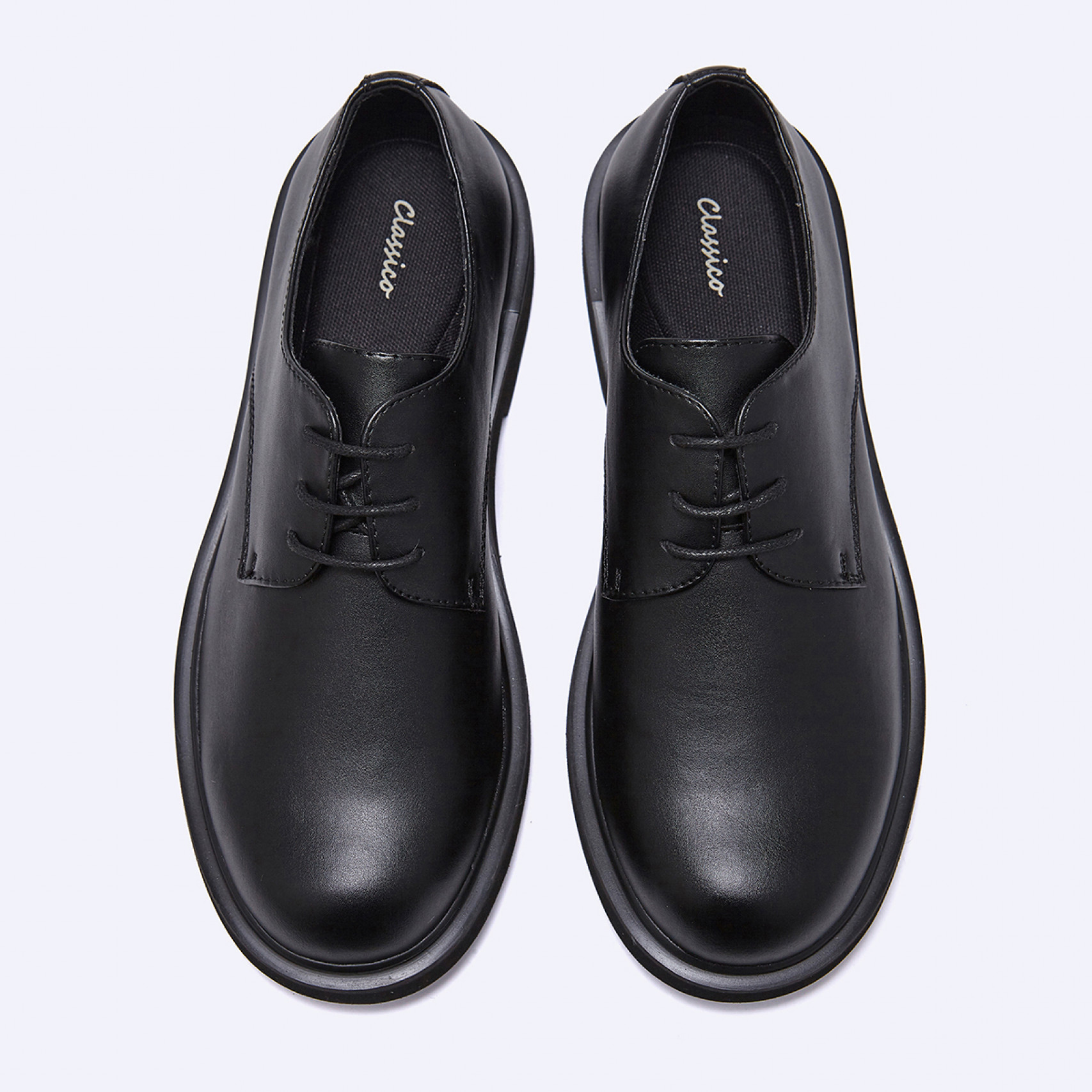 볼드 더비 슈즈 블랙 남성 / FLCCEA3M02