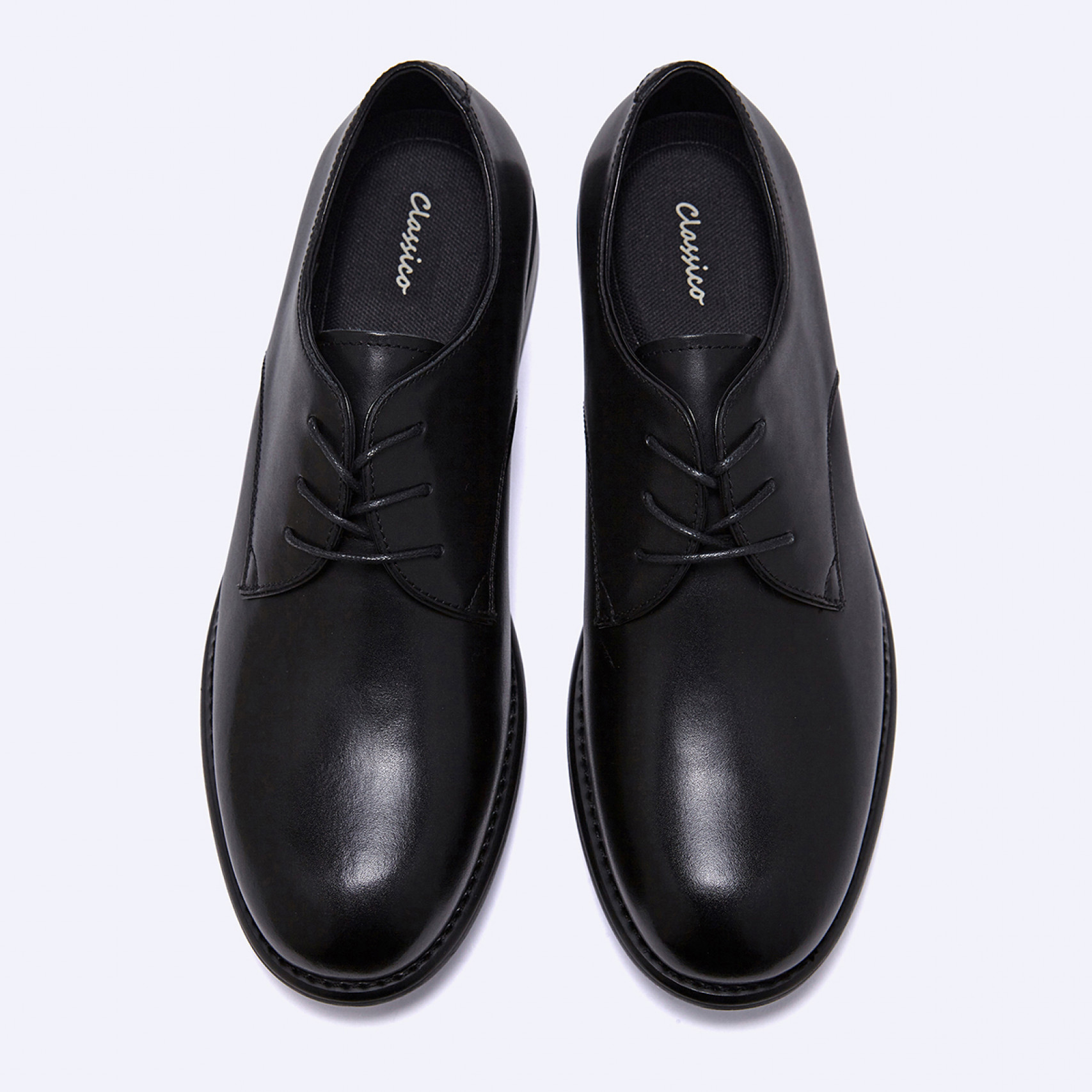 소가죽 3cm 템퍼스 더비 블랙 남성 / FLCCFA3M01