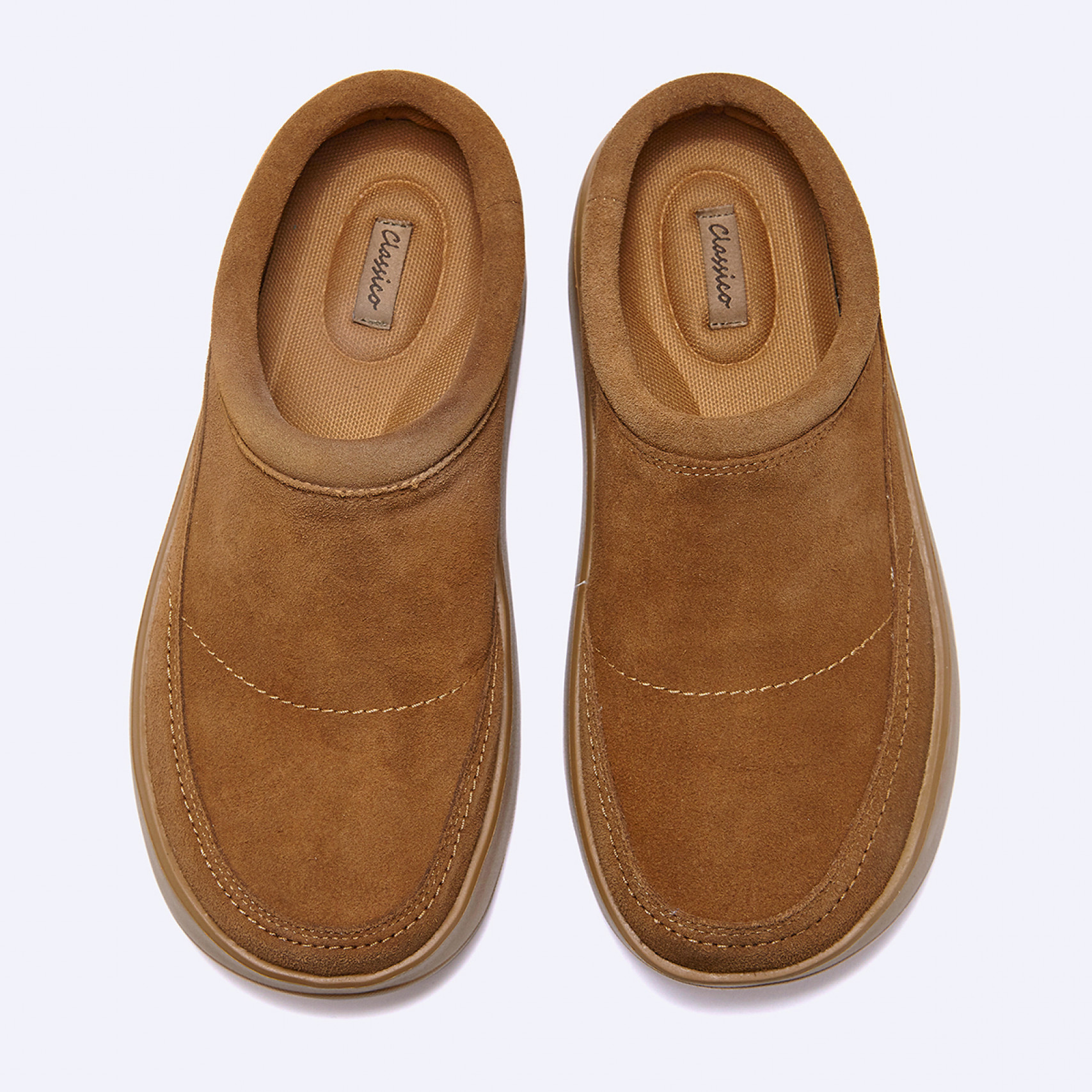 스웨이드 스너기 클로그 카멜 / FLCCFA3U31