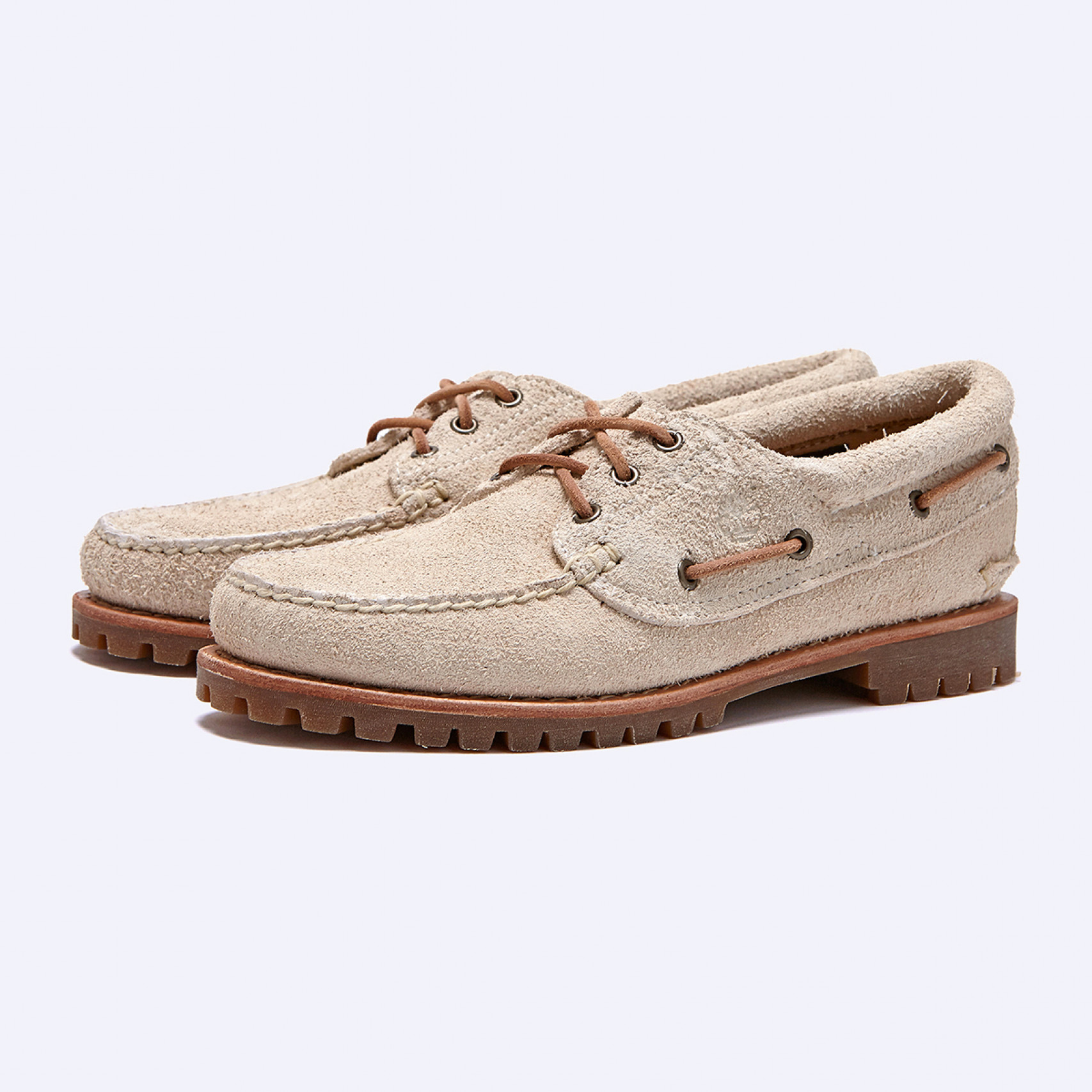 노린 보트 슈즈 내추럴 스웨이드 베이지 / A2GNV