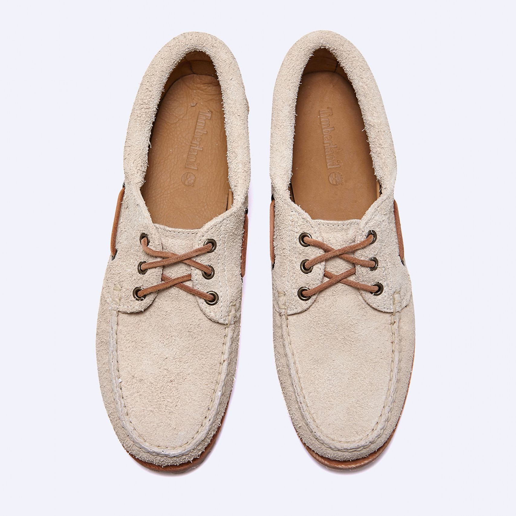 노린 보트 슈즈 내추럴 스웨이드 베이지 / A2GNV