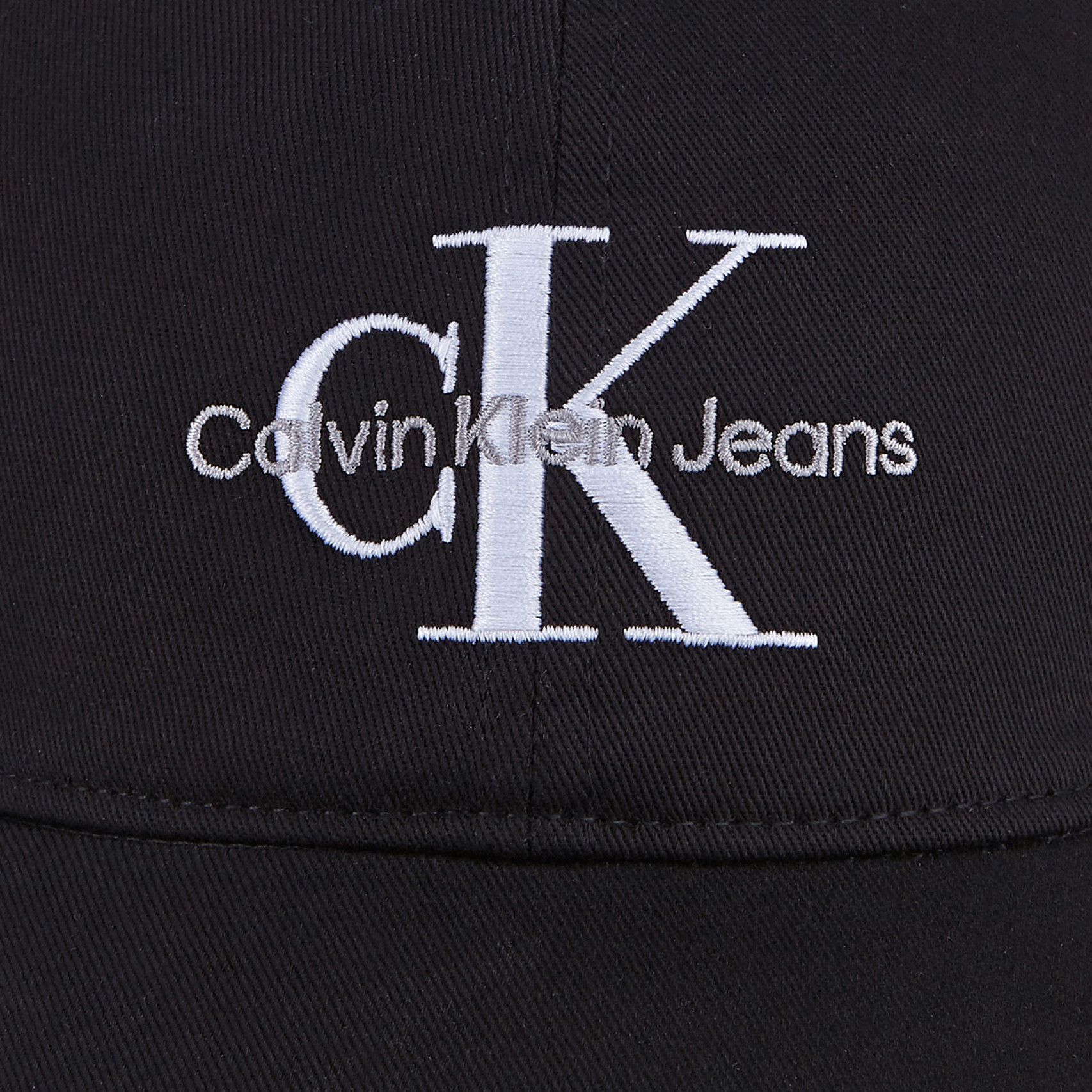 CKJ 모노그램 엠브로이더리 볼캡 블랙 / 4G5004GUB1