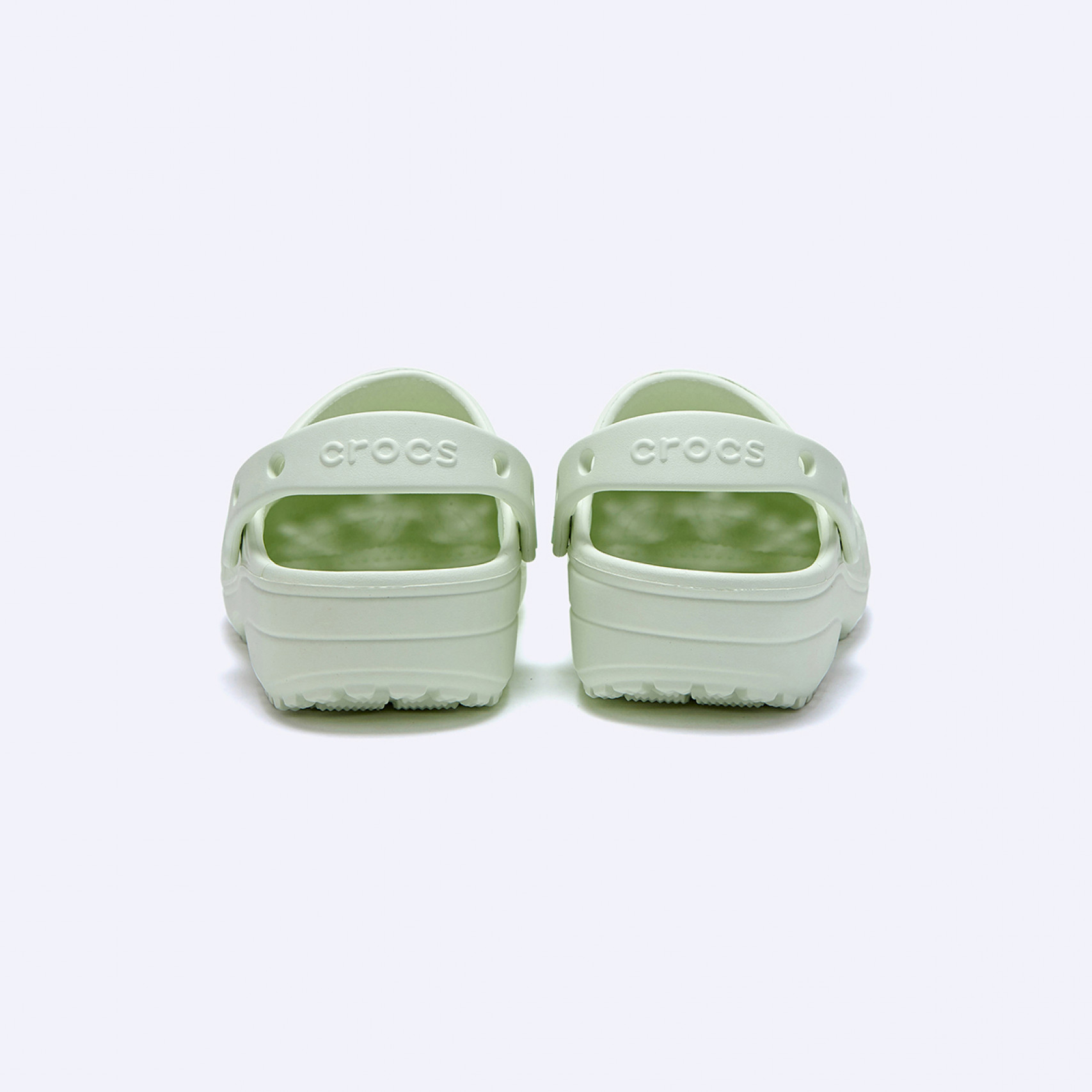 클래식 플로럴 컷 아웃 클로그 라이트 그린 / 210927-3YH