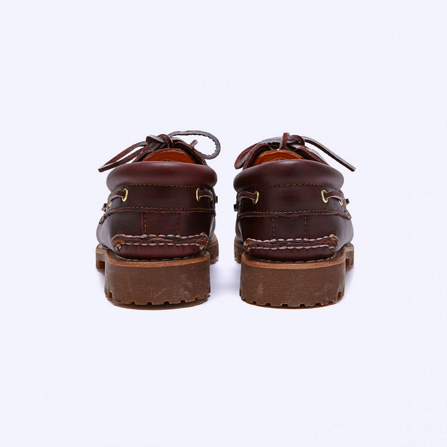 어센틱 3아이 보트 슈즈 버건디 남성 / 50009