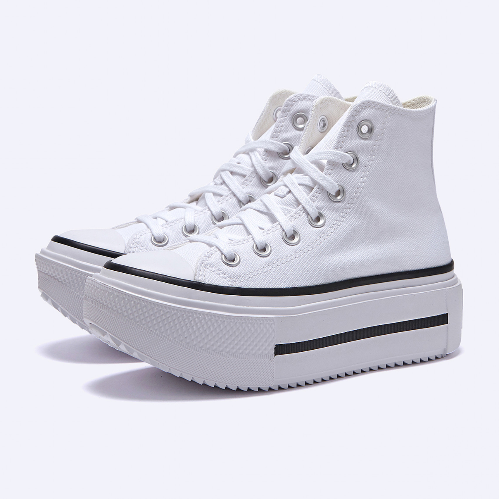 척테일러 올스타 더블 스택 하이 화이트 / A12976C