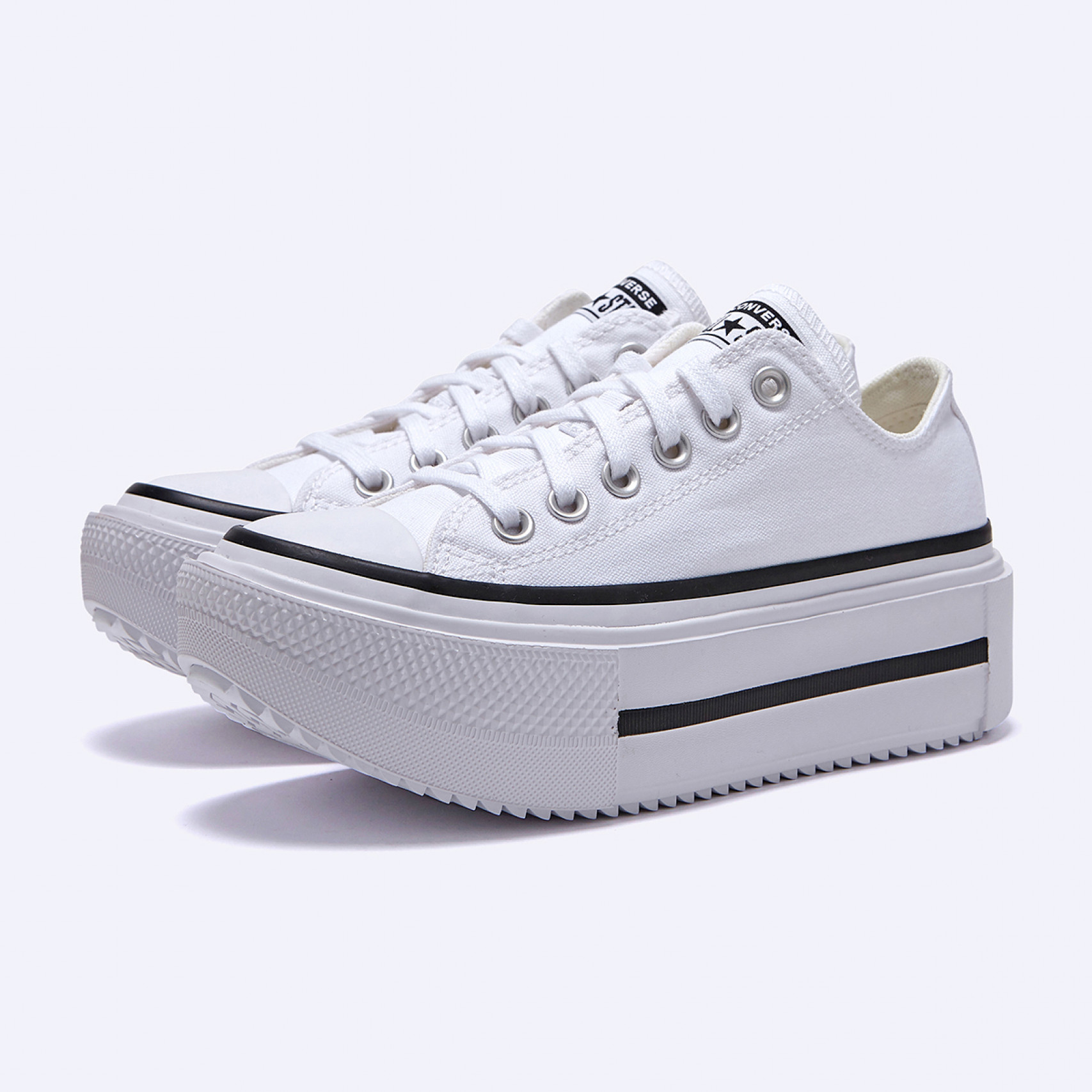 척테일러 올스타 더블 스택 화이트 / A15491C