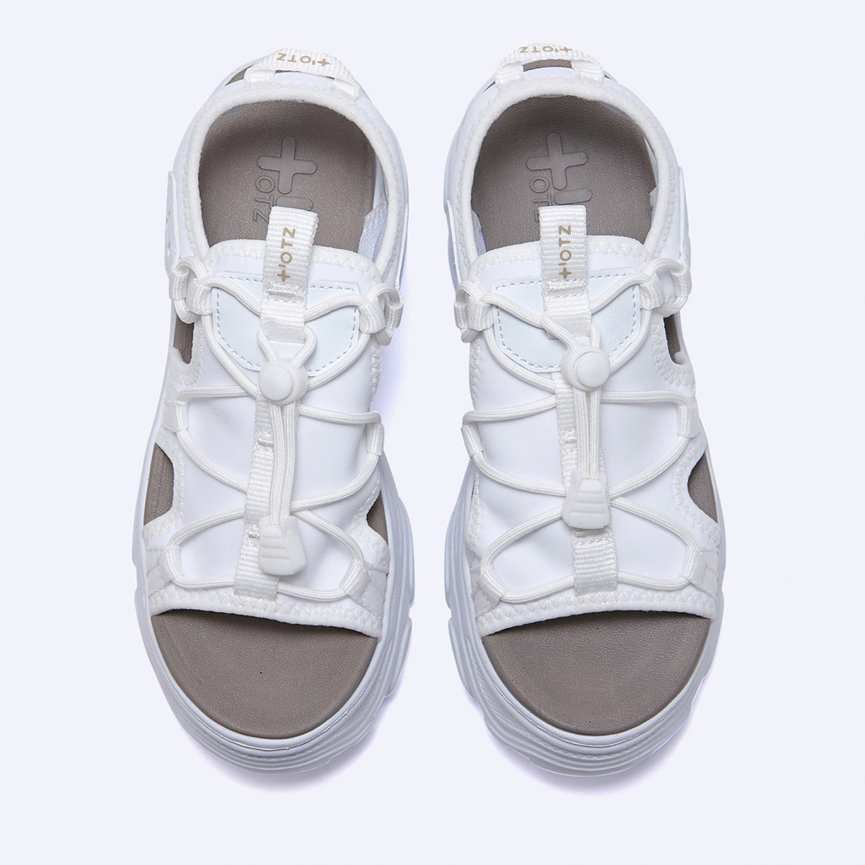 로미타 플랫폼 샌들 화이트 / FLOTFS2W07