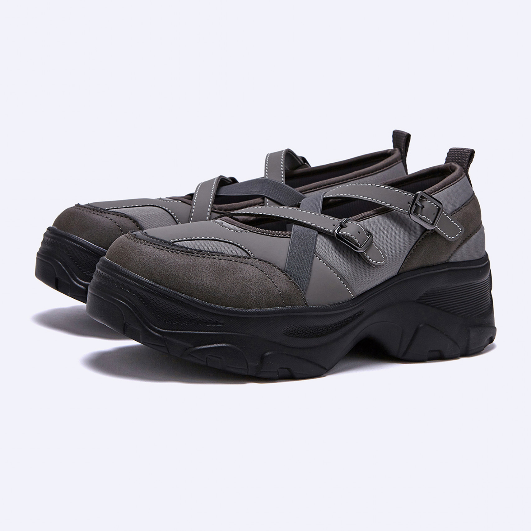 로미타 플랫폼 밴딩 메리제인슈즈 그레이 / FLOTFA3W33