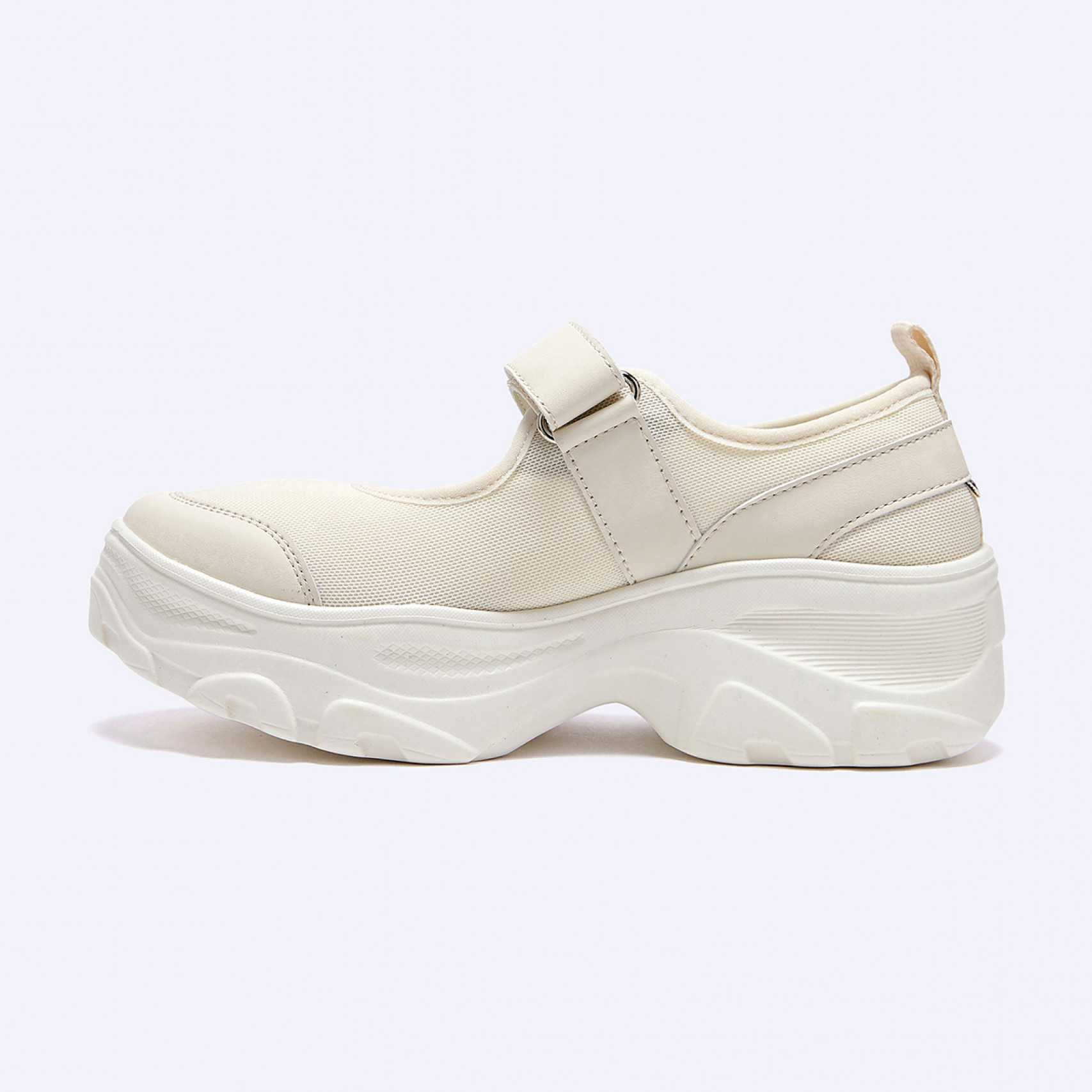 로미타 플랫폼 벨크로 메리제인슈즈 화이트 / FLOTFA2W38