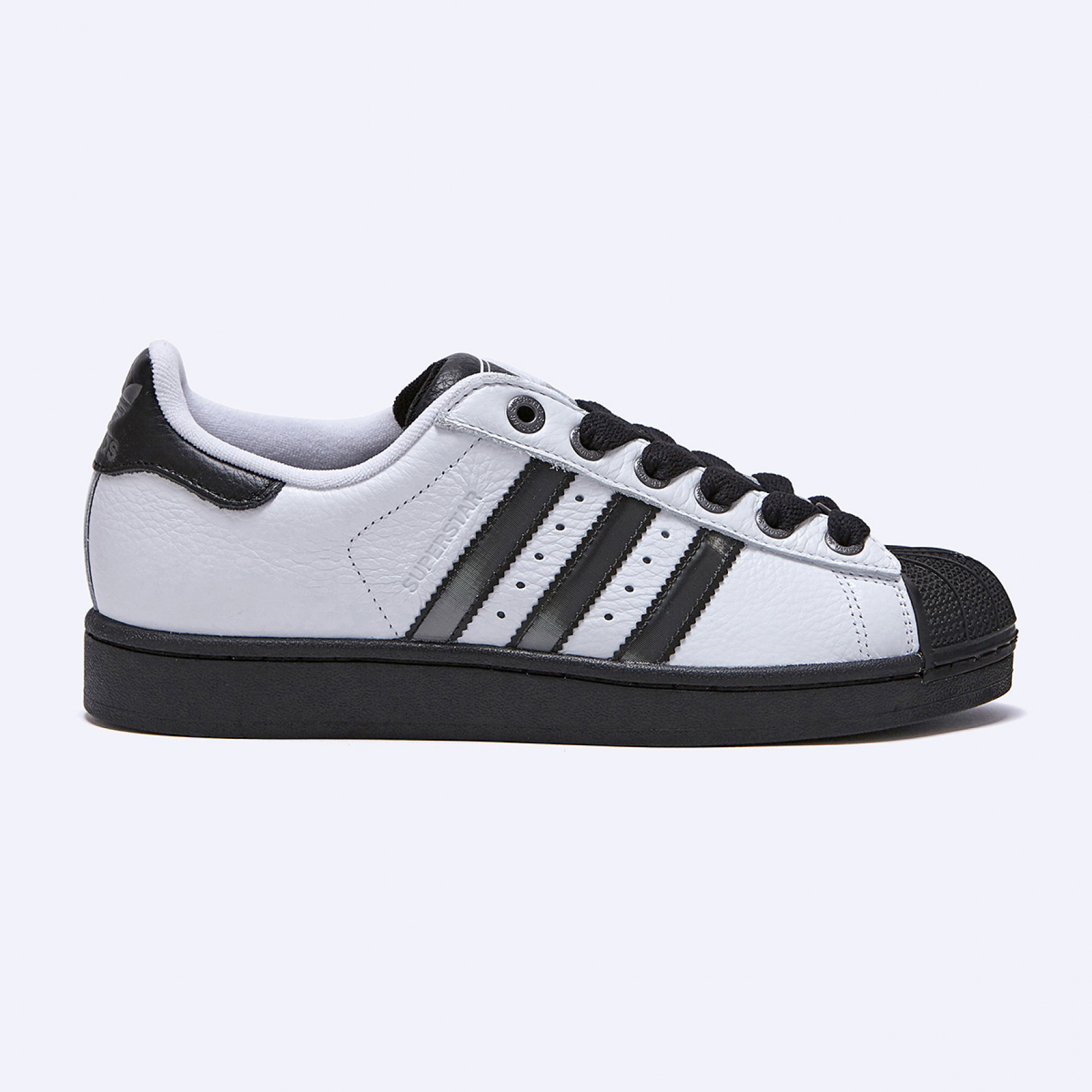 슈퍼스타 II 클라우드 화이트 매트 실버 코어 블랙 / JQ3208