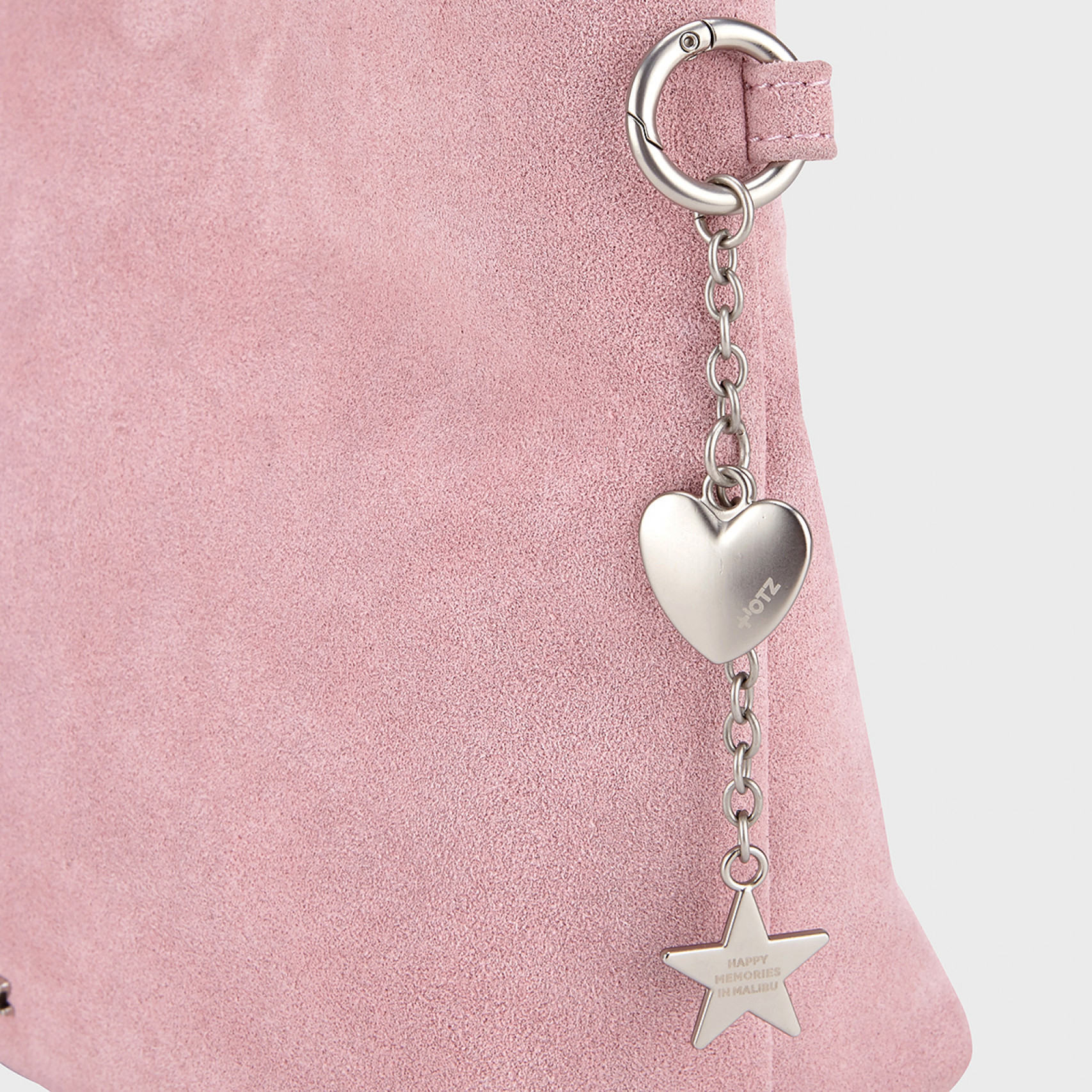 스웨이드 숄더백 핑크 / FLOTFA3B09