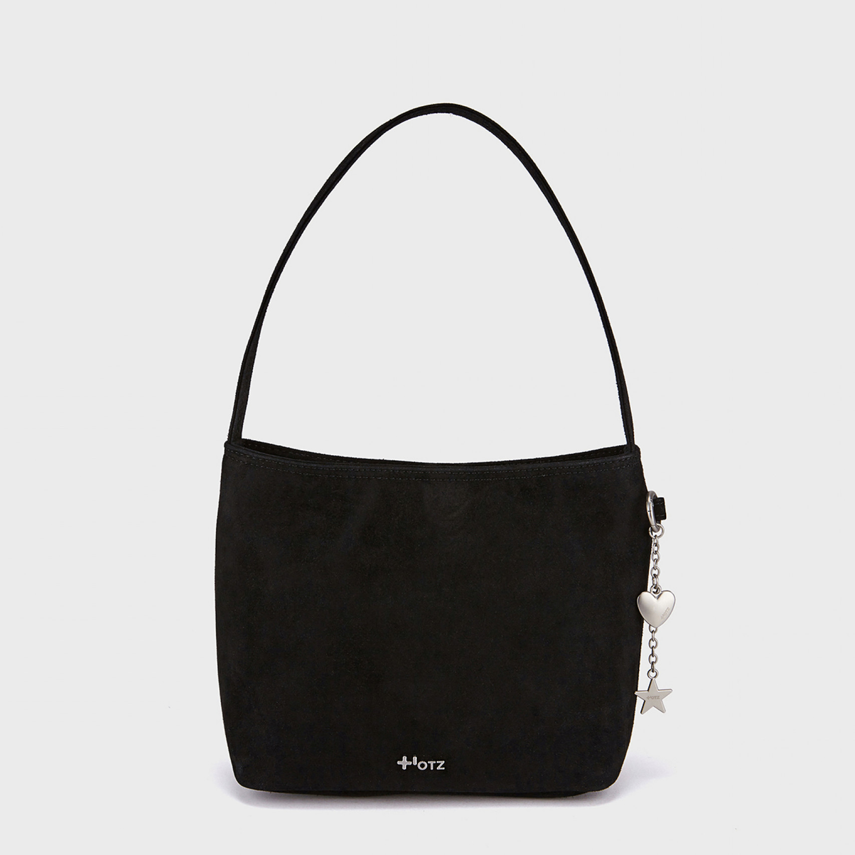 스웨이드 숄더백 블랙 / FLOTFA3B08