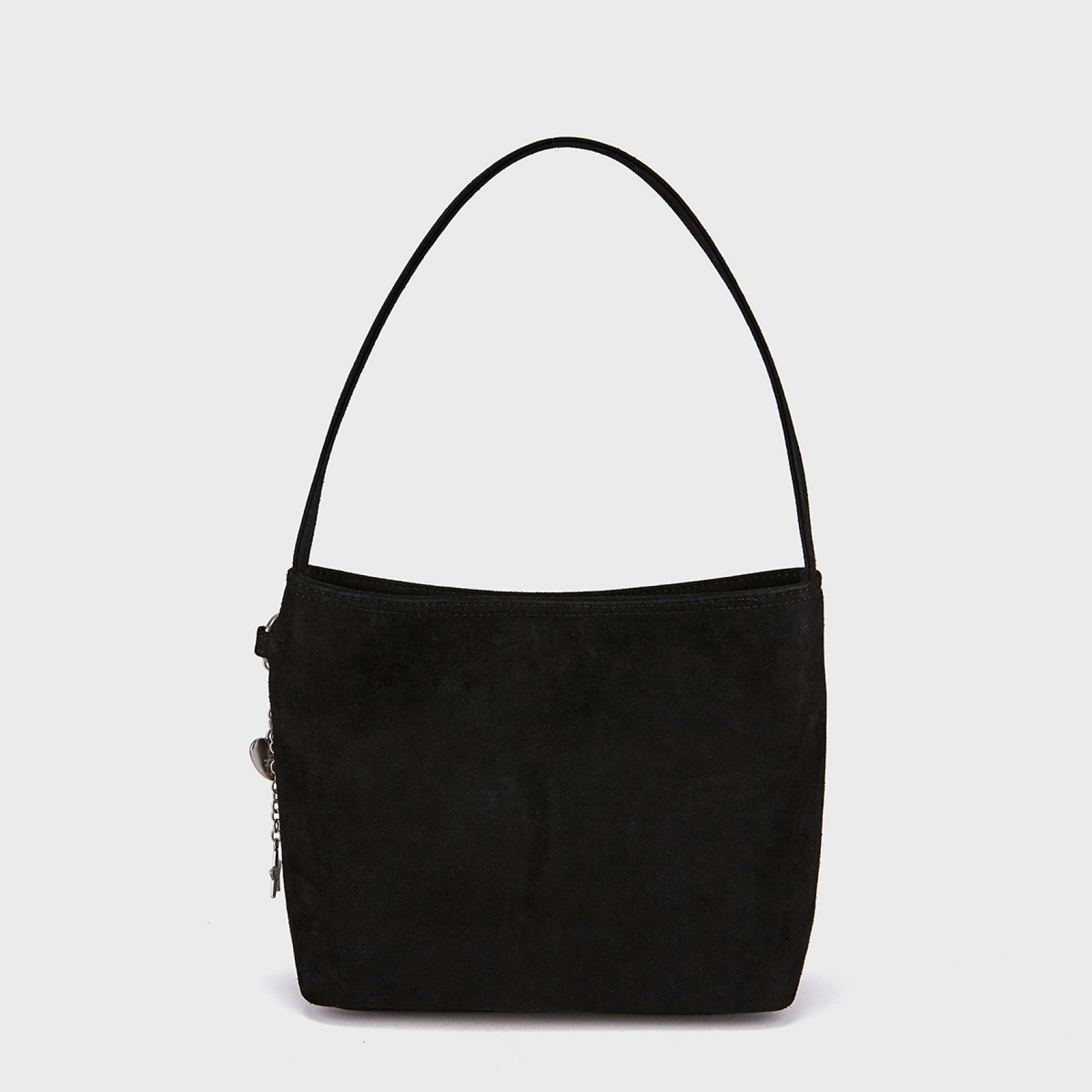 스웨이드 숄더백 블랙 / FLOTFA3B08